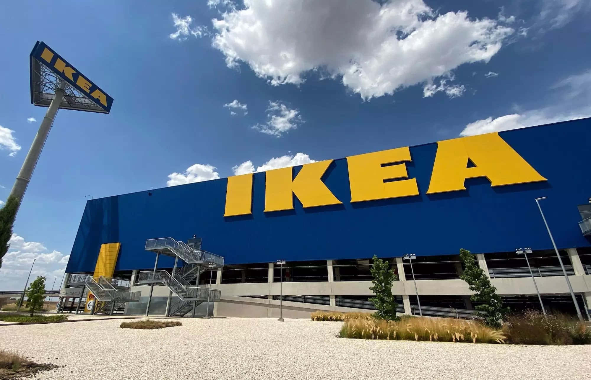 Модерен дизайн на вседневна стая IKEA Тапет
