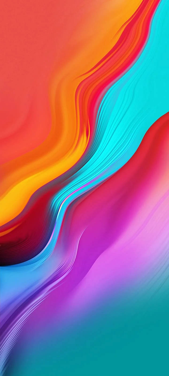 Infinix Smart 4 Абстрактни Цветни Извивки Тапет