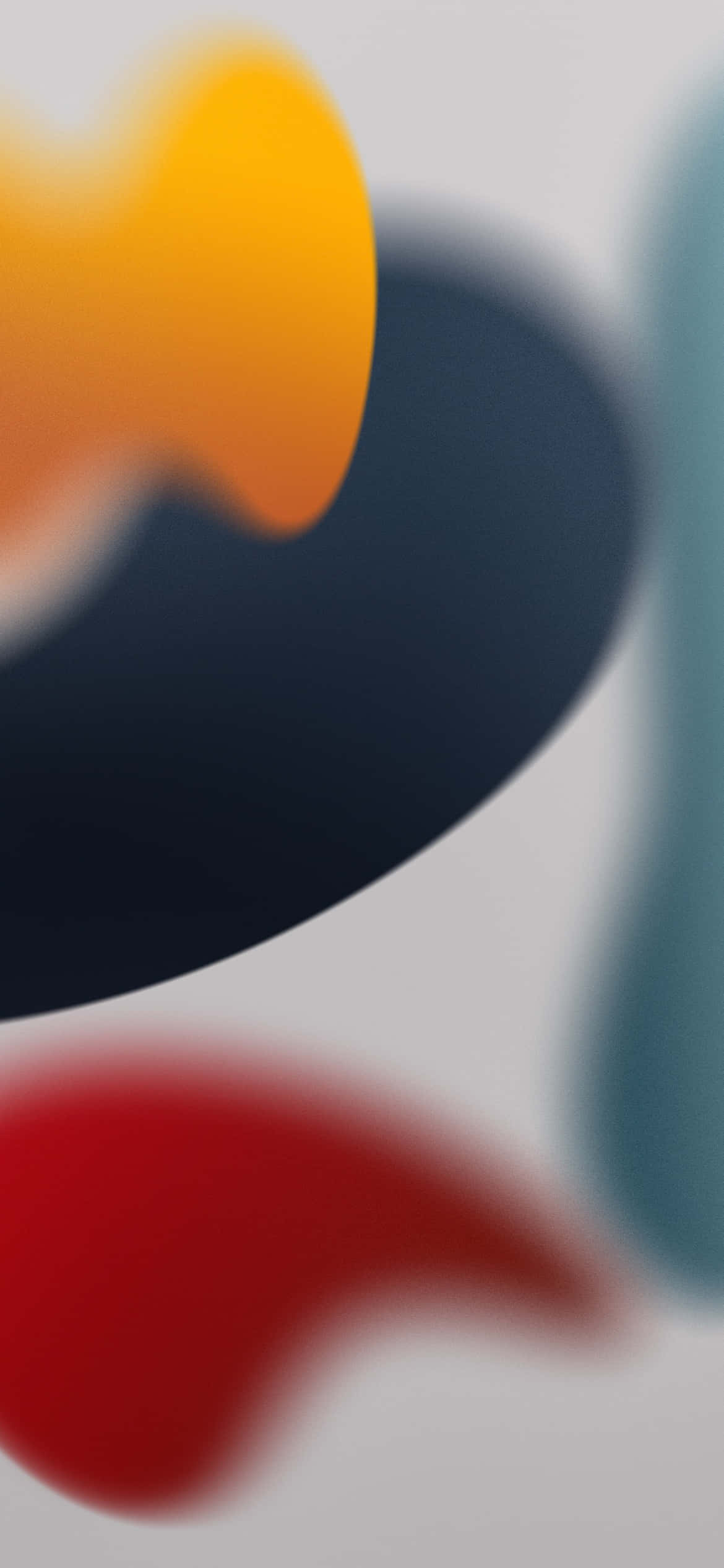 iOS 13 жълт и червен естетически фон Тапет