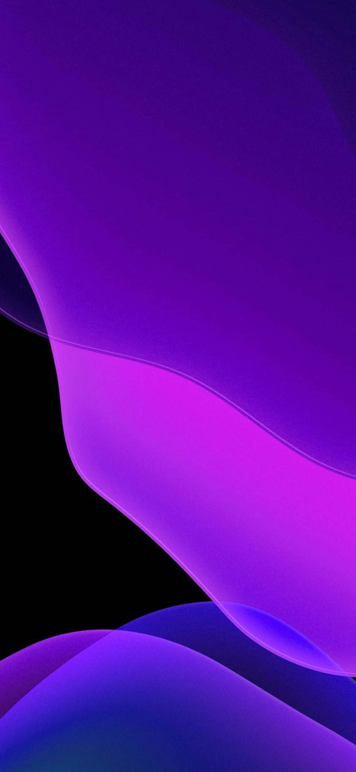 iOS 13 нюанси на лилав фон Тапет
