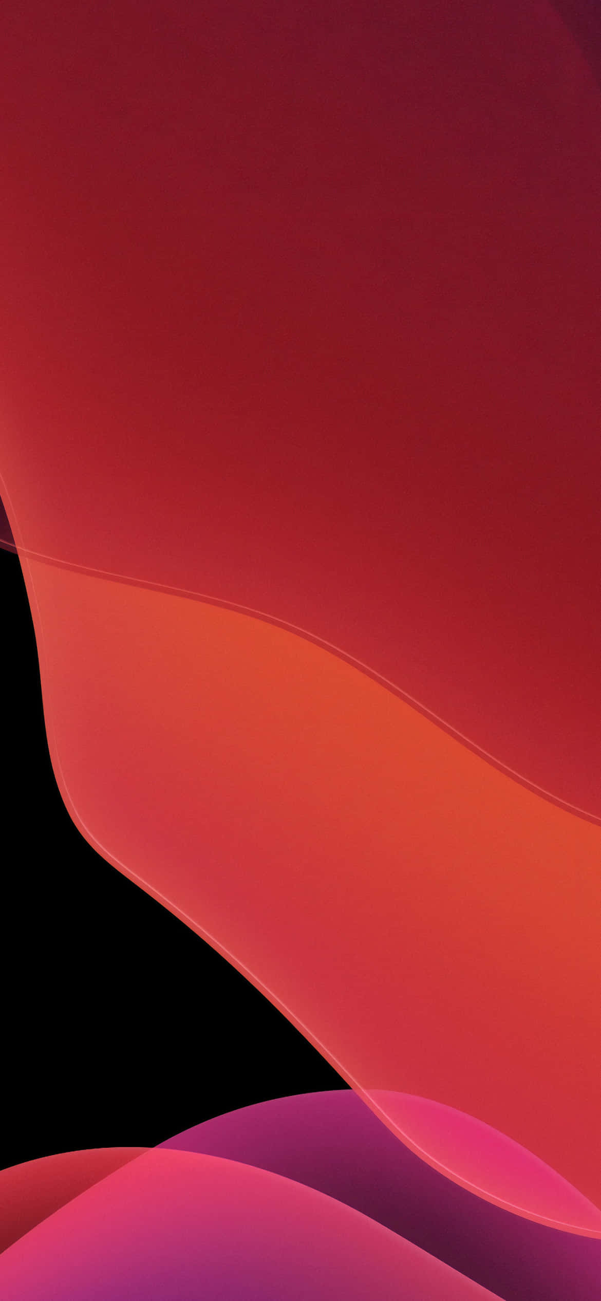 iOS 13 Оранжев и червен естетичен фон Тапет