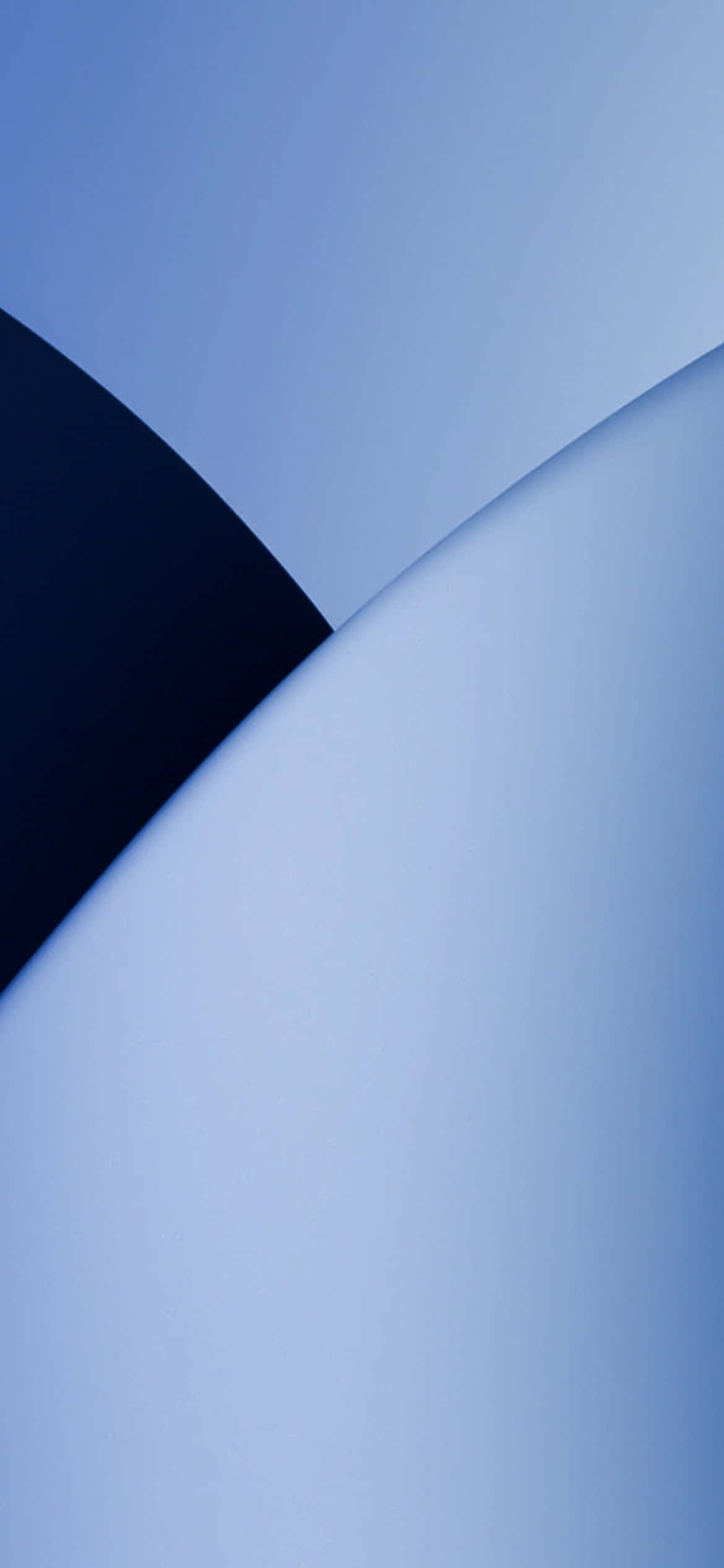 iOS 13 Фон със светлосини кръгове Тапет