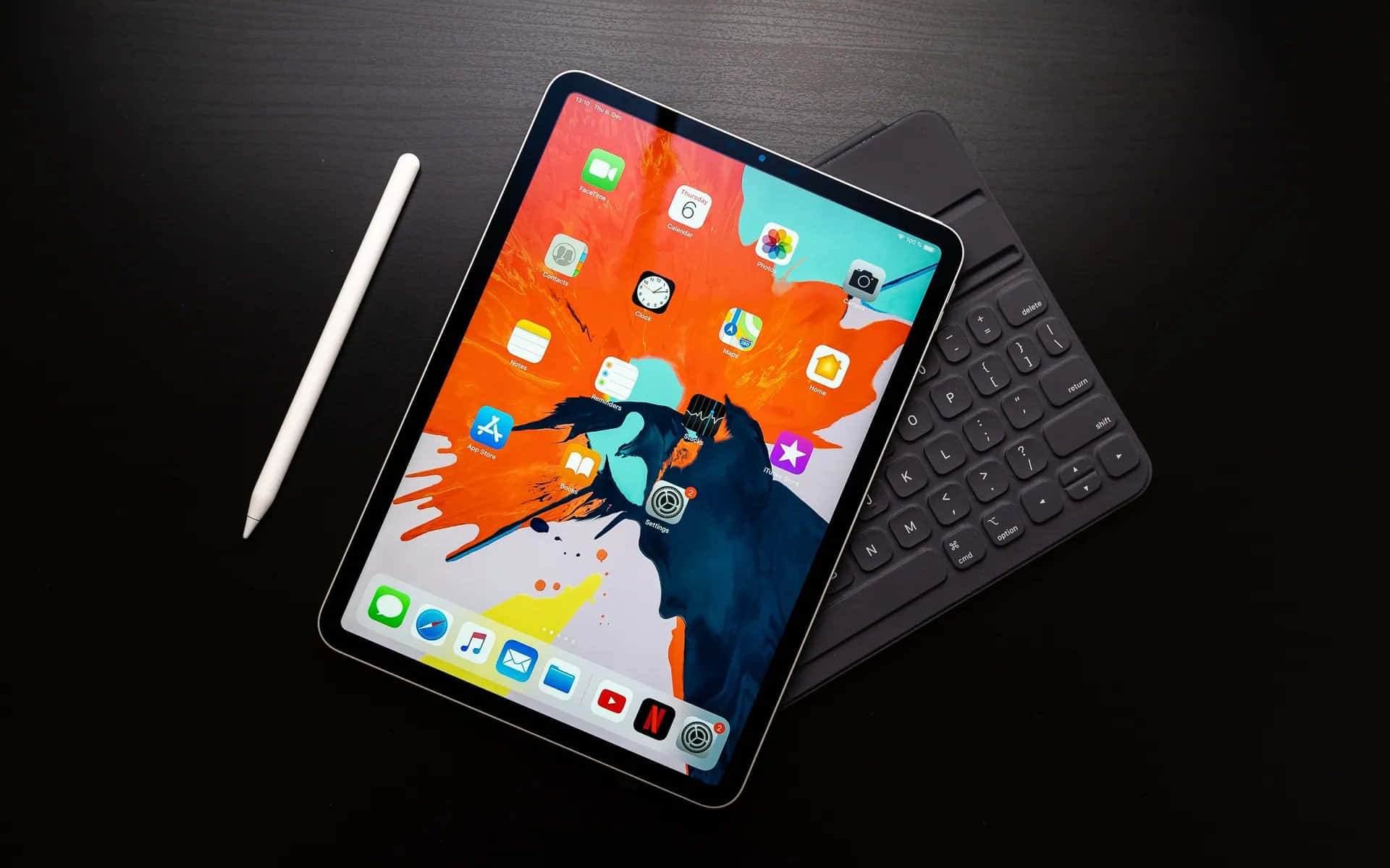 Използване на iPad за плавен и ефективен работен процес. Тапет