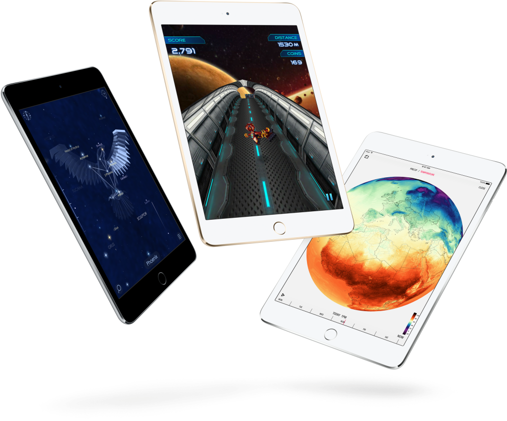 Модели iPad Pro с приложения Тапет