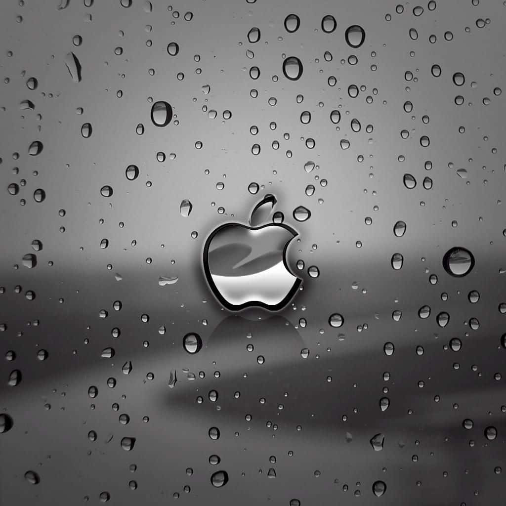 Тъмно сладко яблочно лого iPad Тапет