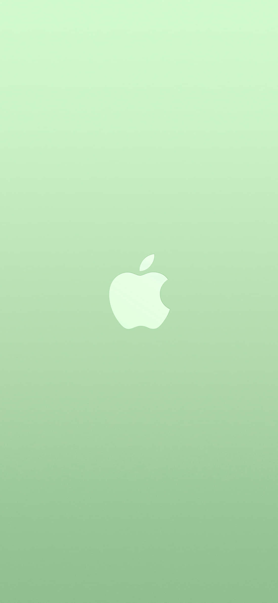 iPhone 11 Apple Logo на зелен фон Тапет