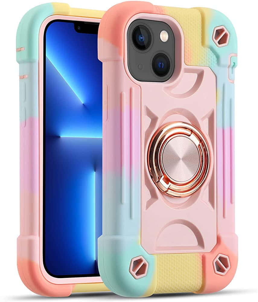 цветен калъф за iPhone 11 с пръстен Тапет