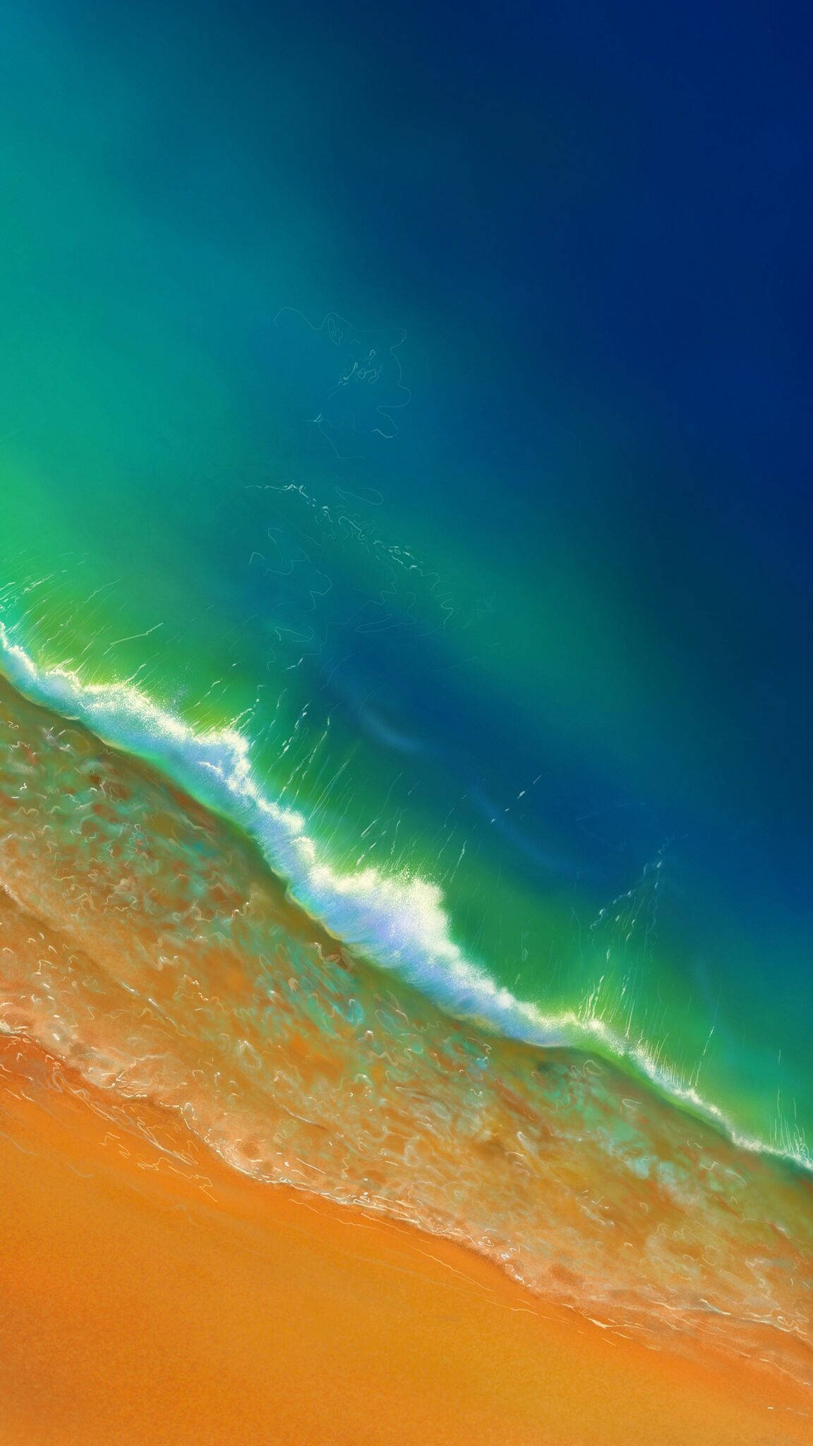iPhone 14 Зелен бряг Тапет