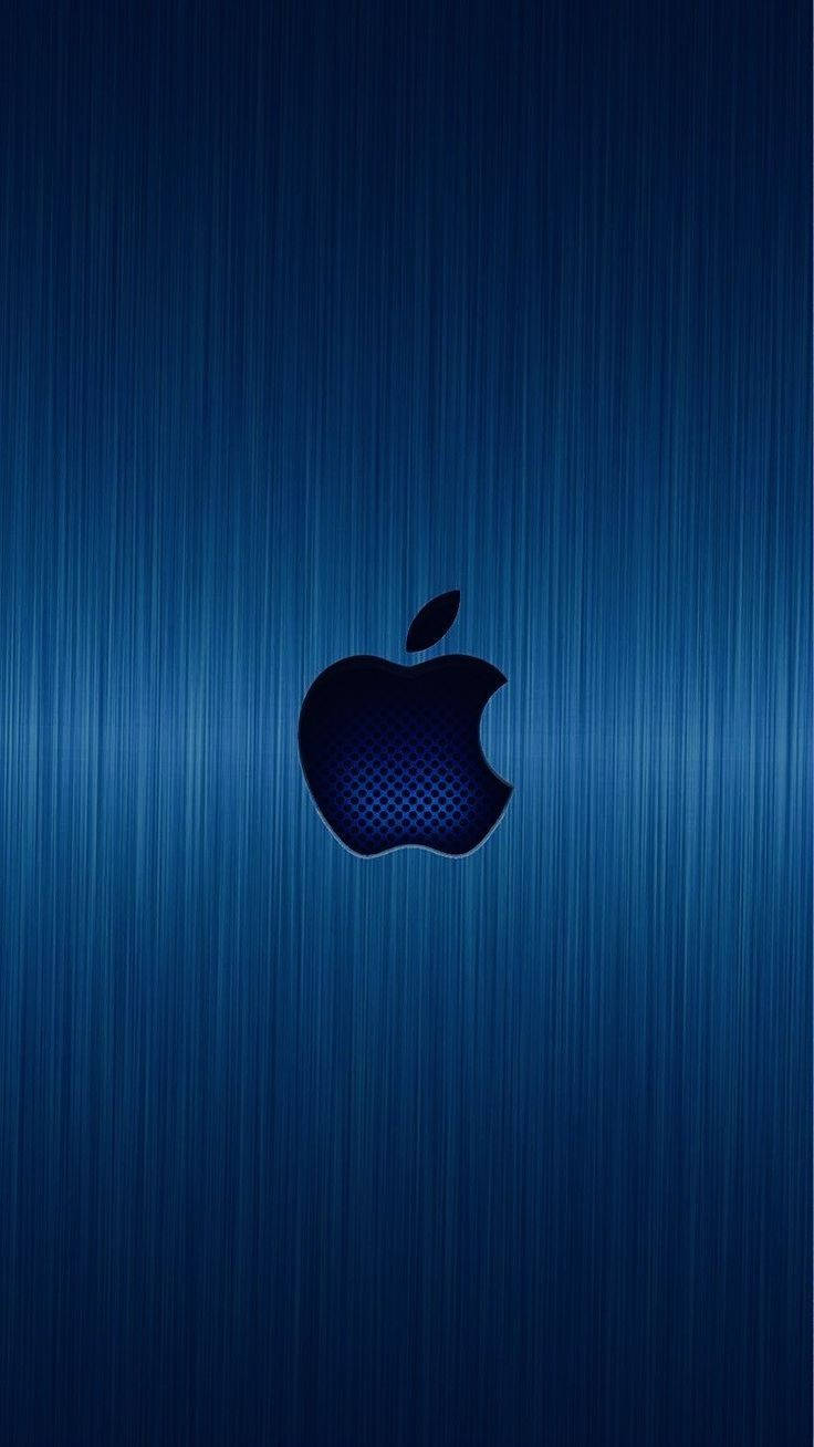 iPhone Apple Син Метален Тапет