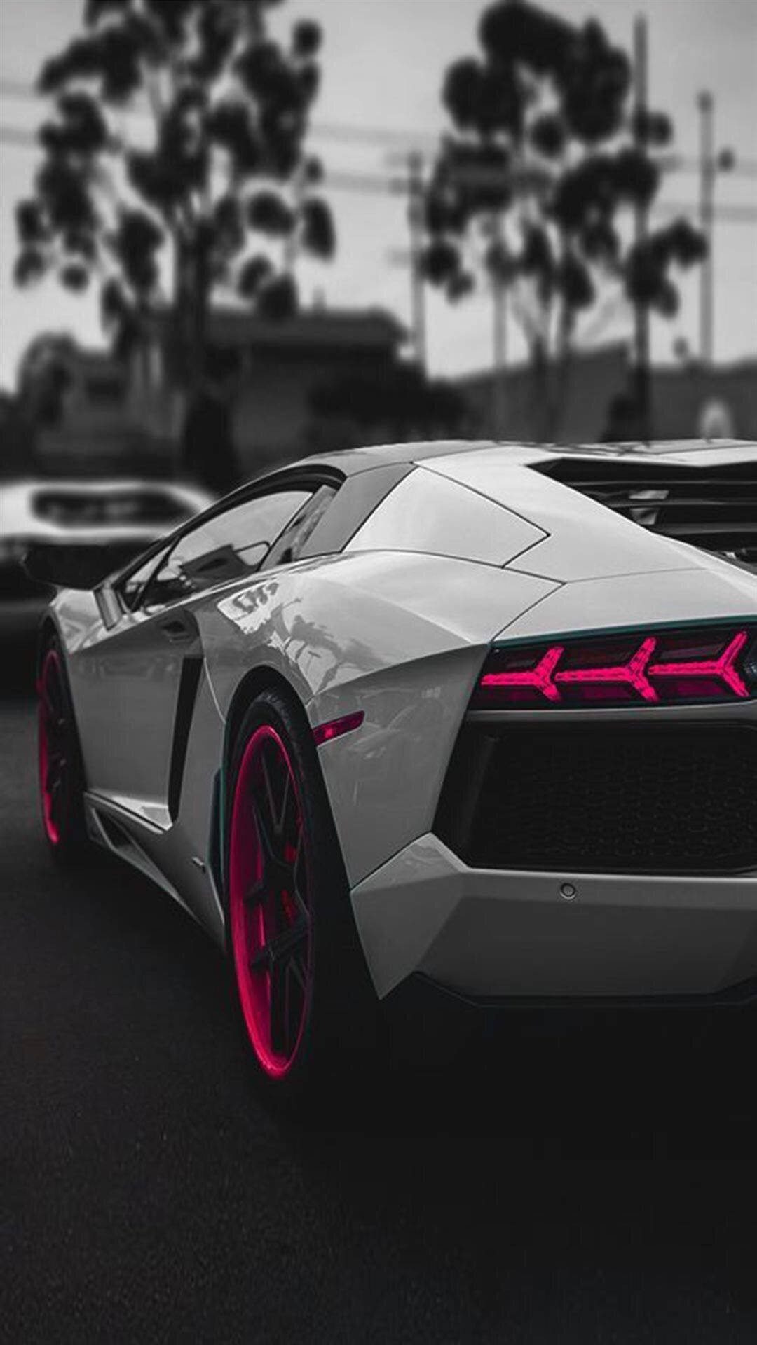 Изображение за заключващ екран на iPhone с Lamborghini Тапет