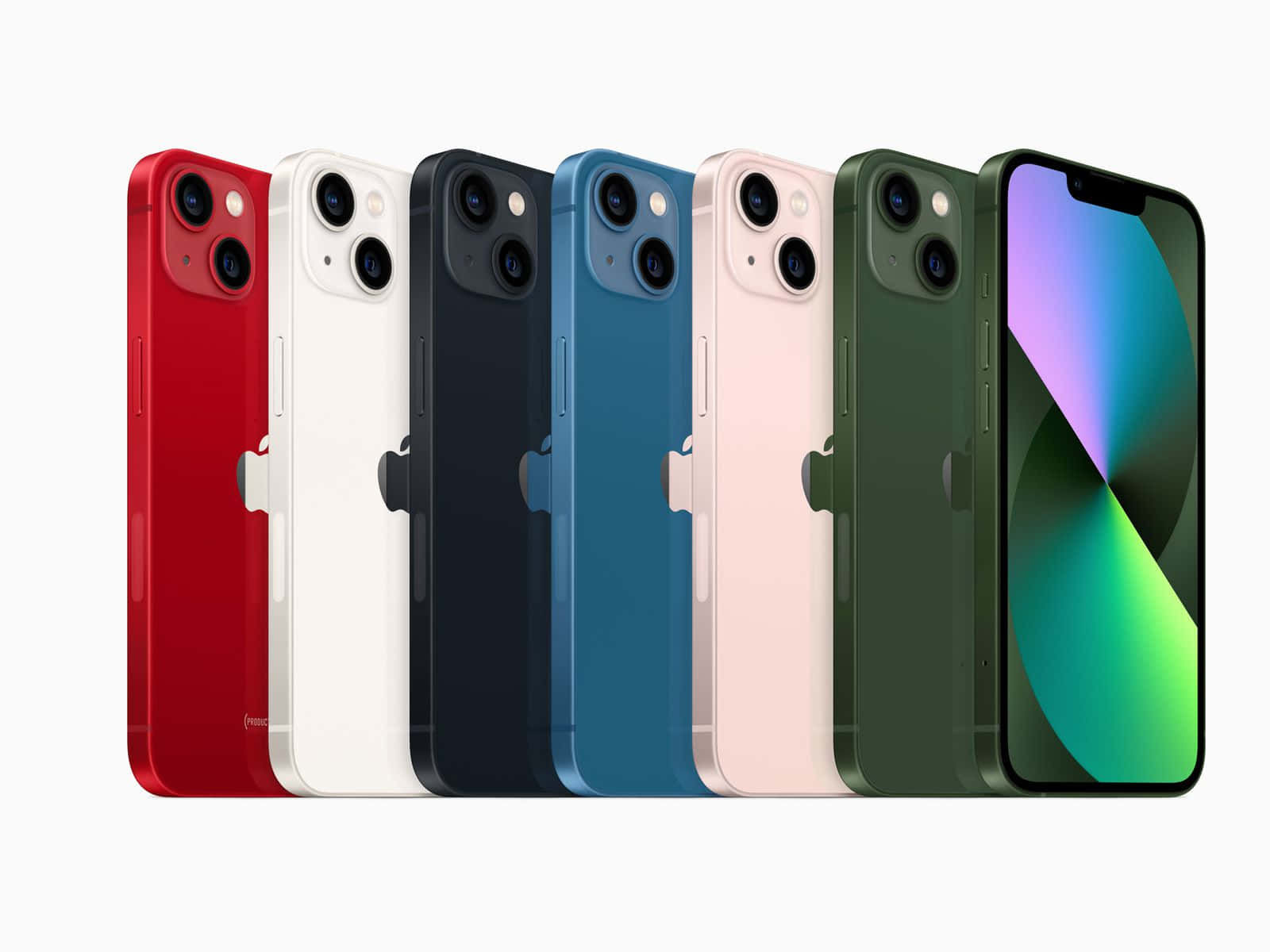 Снимка на iPhone в различни цветове Тапет