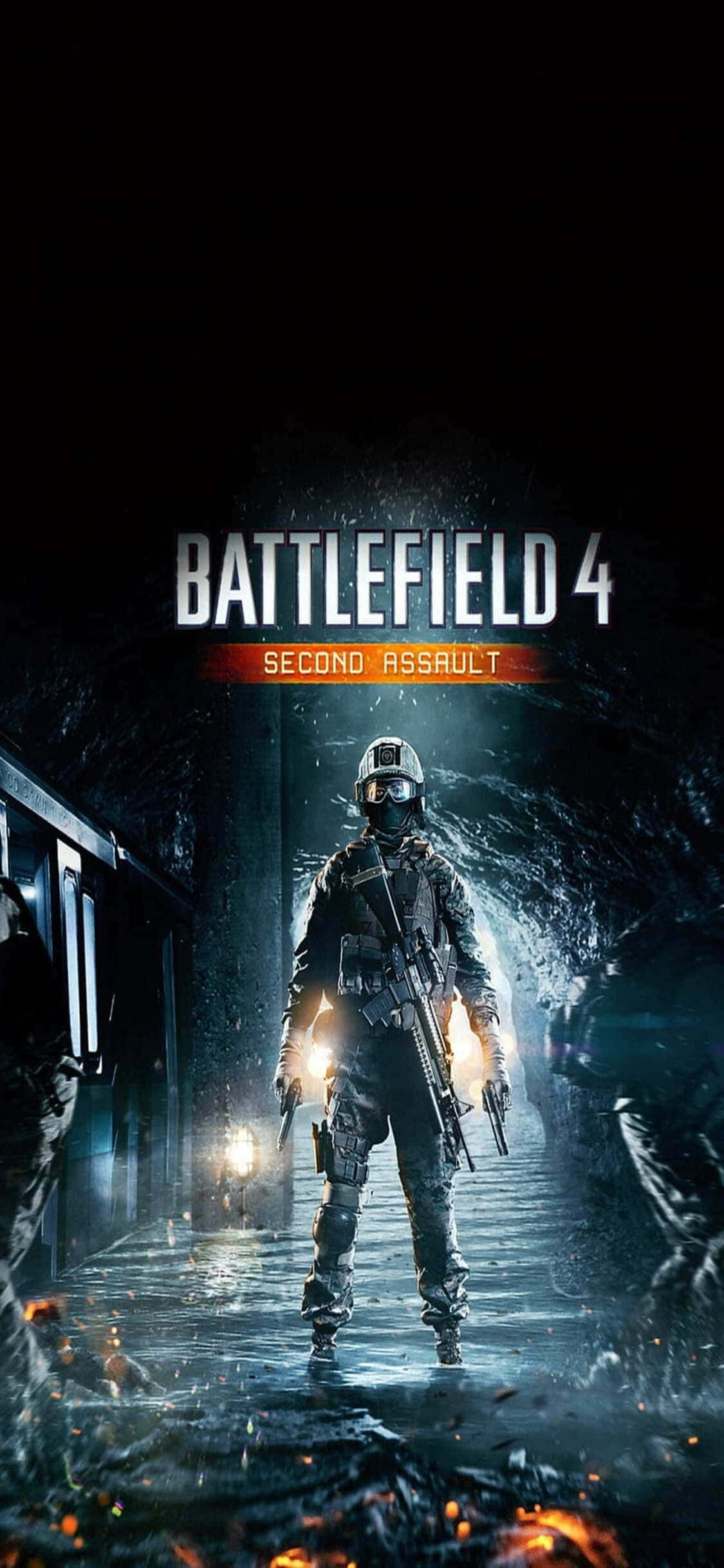 Интензивно бойно поле ви очаква с iPhone X и Battlefield 4 Тапет
