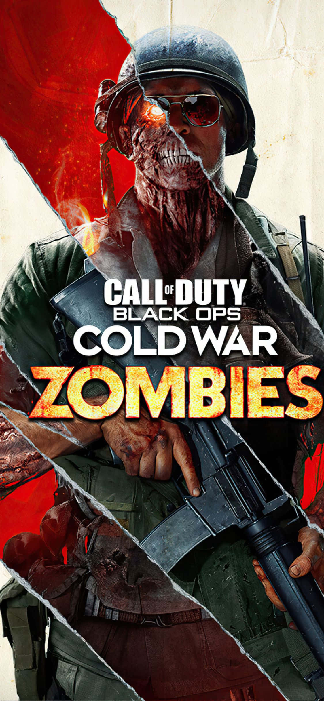 iPhone X Call Of Duty Black Ops Cold War фон режим Зомби Тапет