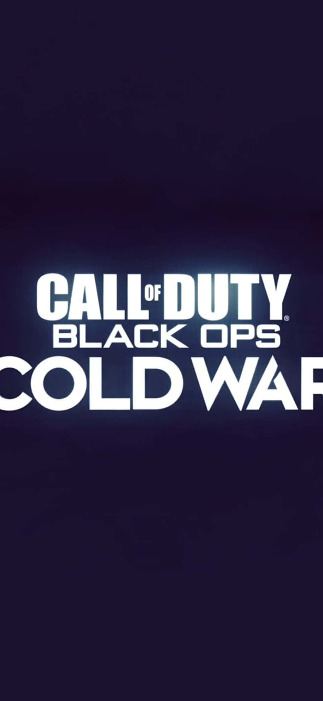 Минималистичен iPhone X Call Of Duty Black Ops Cold War Фон Тапет