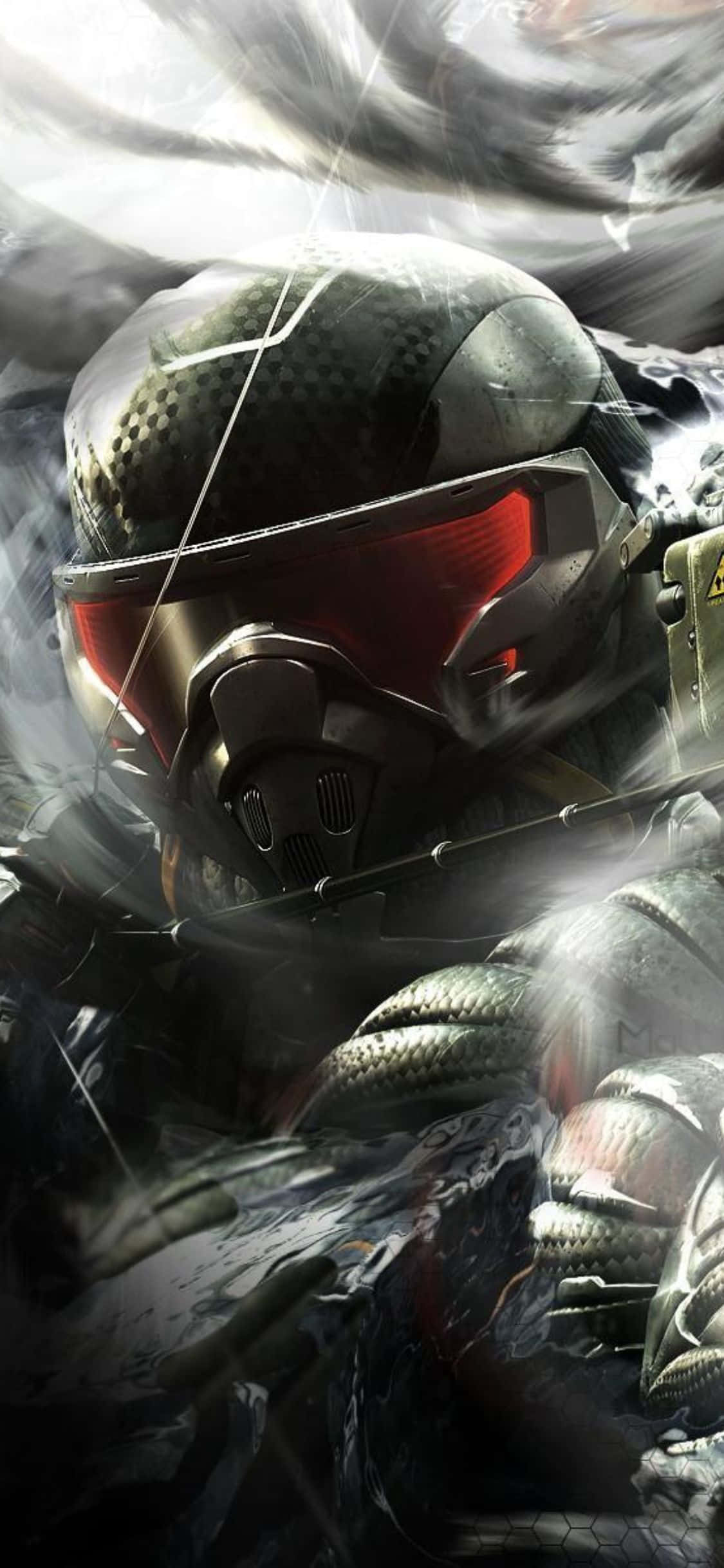Изпитайте вълнуващо игрово приключение на iPhone X с Crysis 3 Тапет