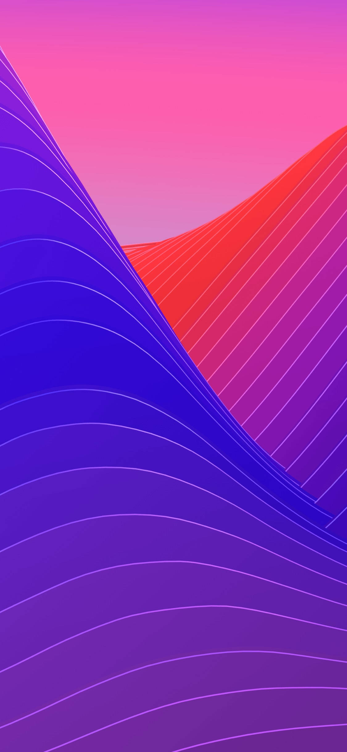 iPhone X оригинални абстрактни вълни Тапет