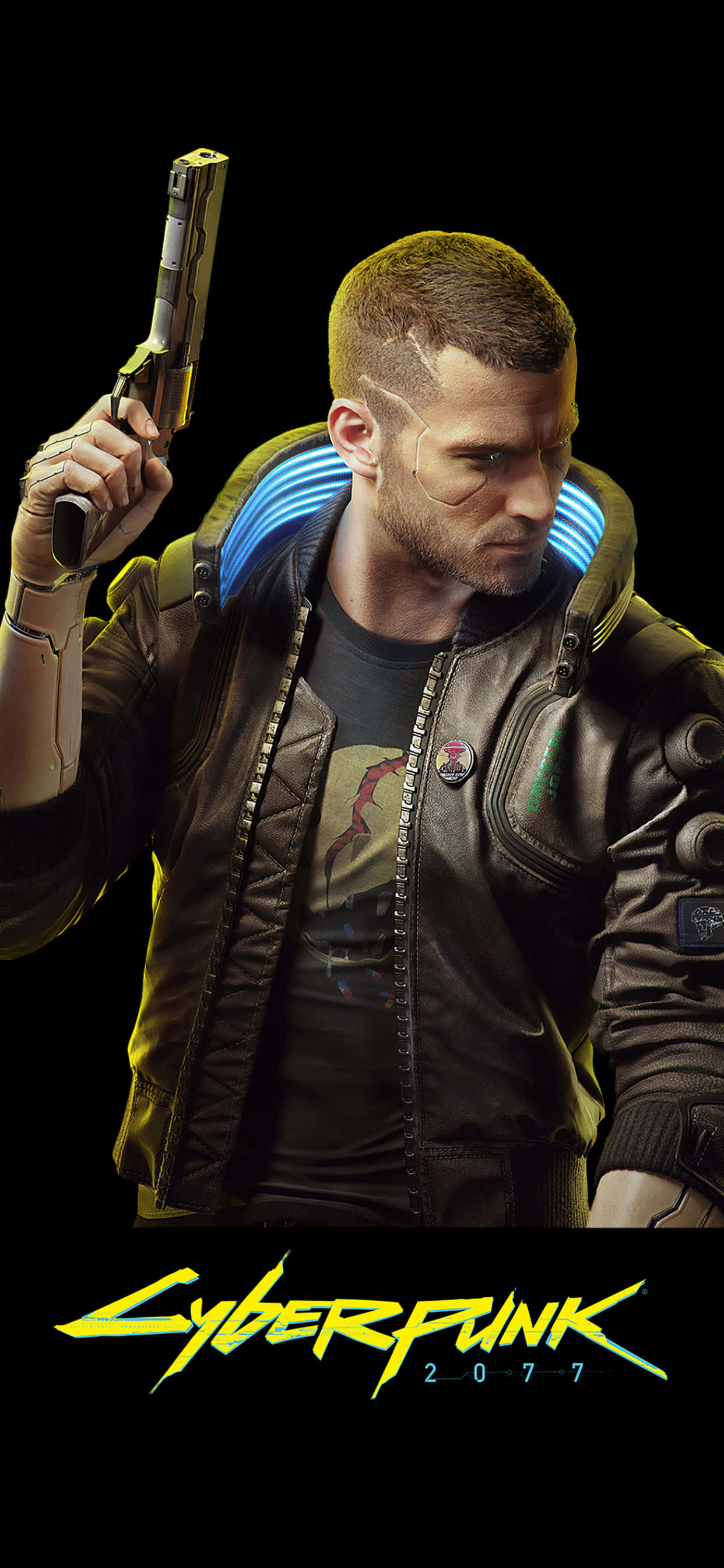 iPhone X Cyberpunk 2077 фон Тапет
