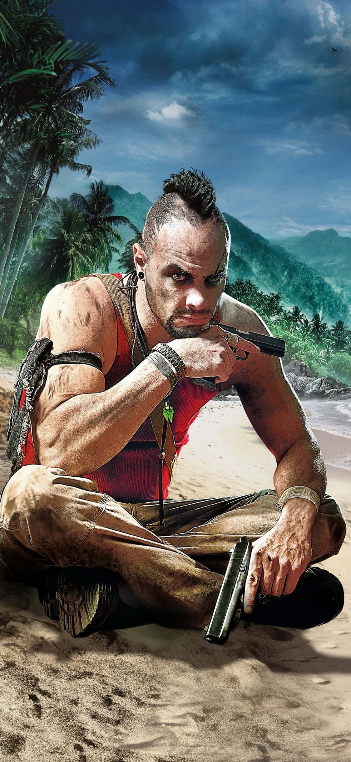 iPhone X Far Cry 3 Ваас Монтенегро Пясъчен Фон Тапет