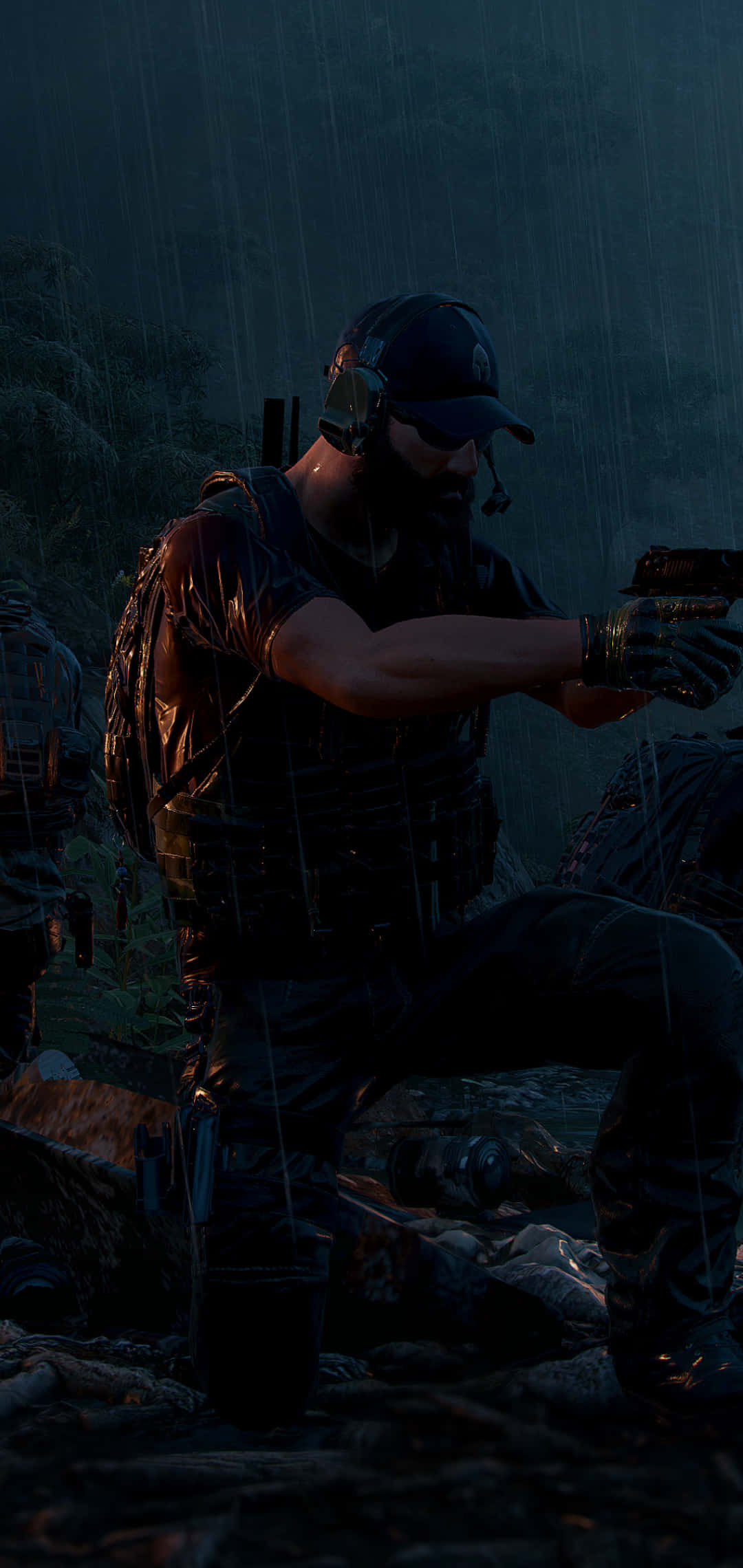 Номад с пистолет видеоигра iPhone X Ghost Recon Wildlands фон Тапет