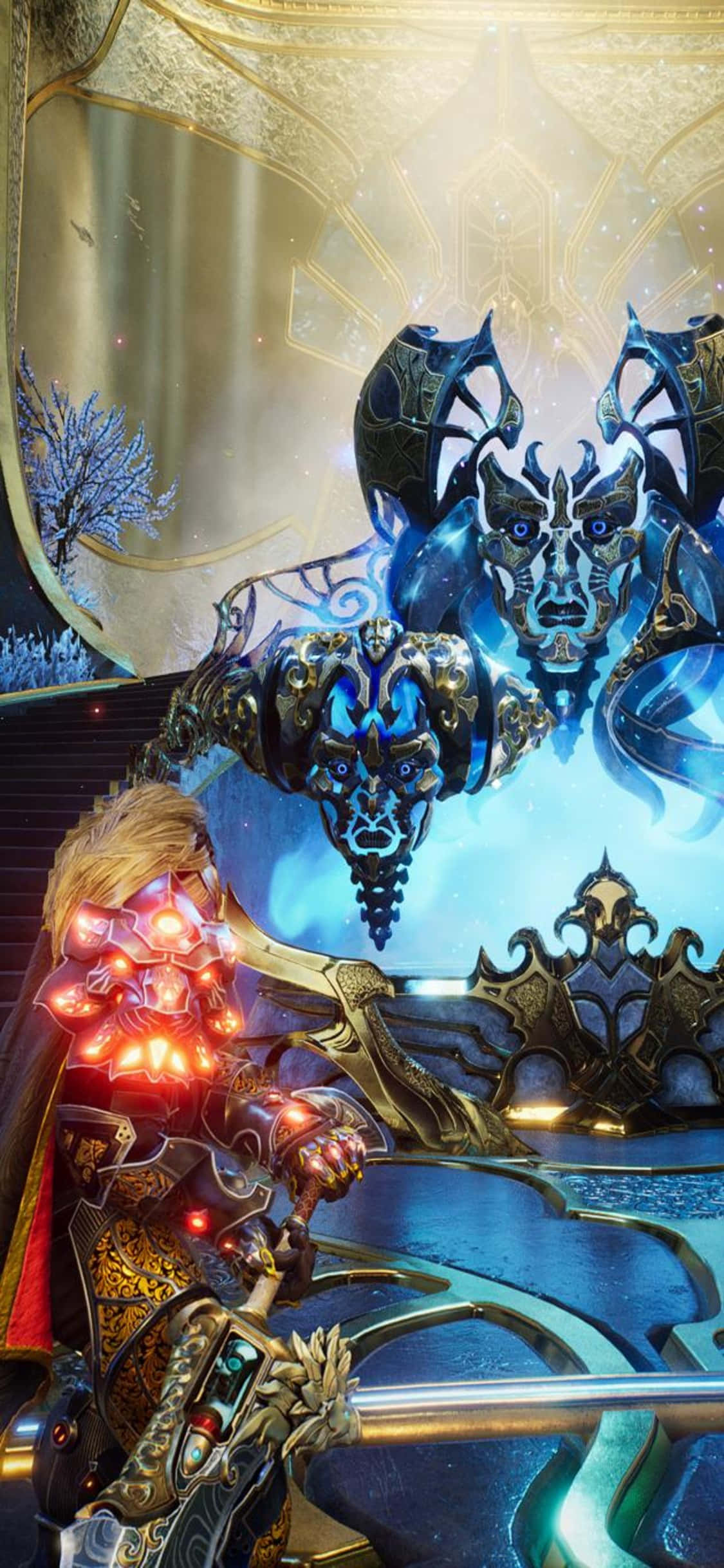 Видео игра iPhone X Godfall фон Seventh Sanctum Тапет