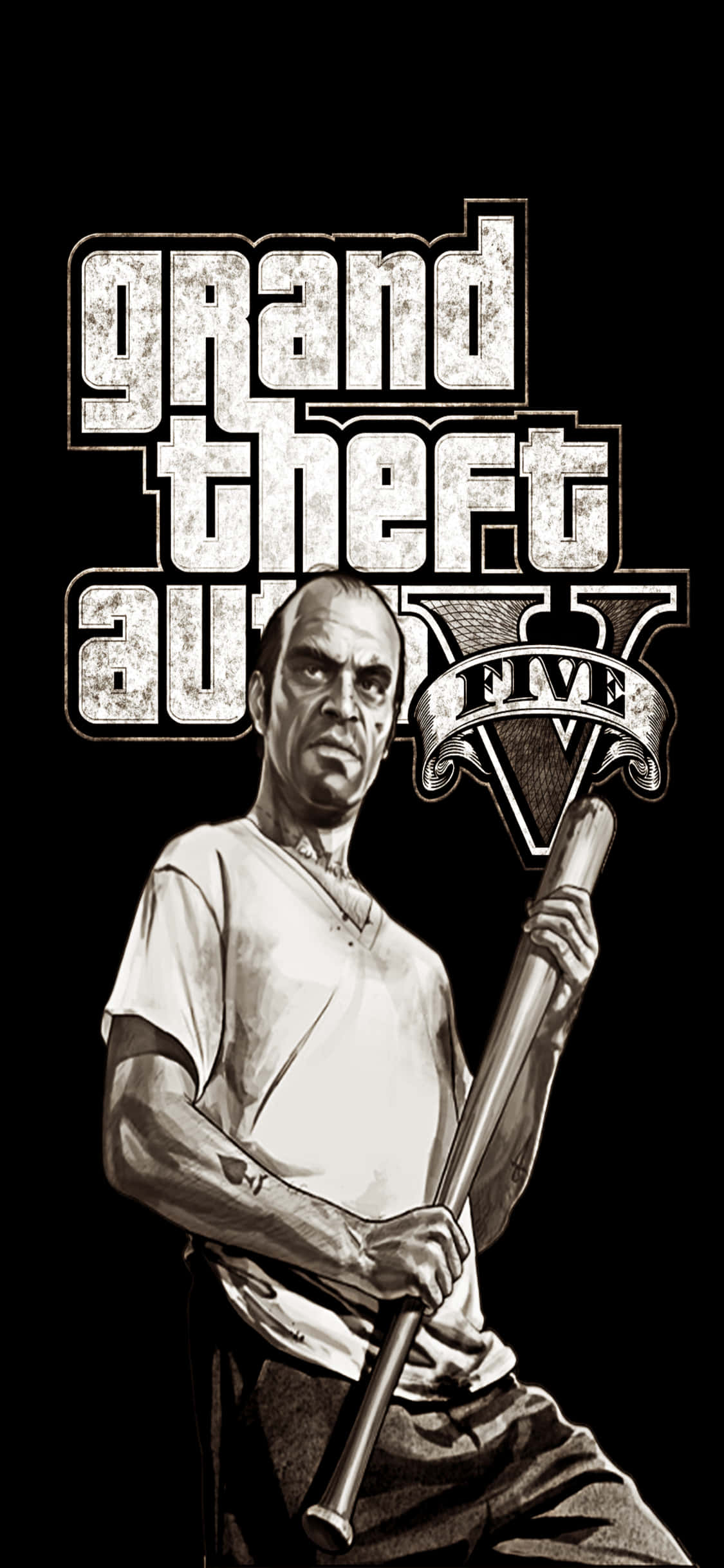 Фон за iPhone X от Grand Theft Auto V и Тревор Филипс Тапет