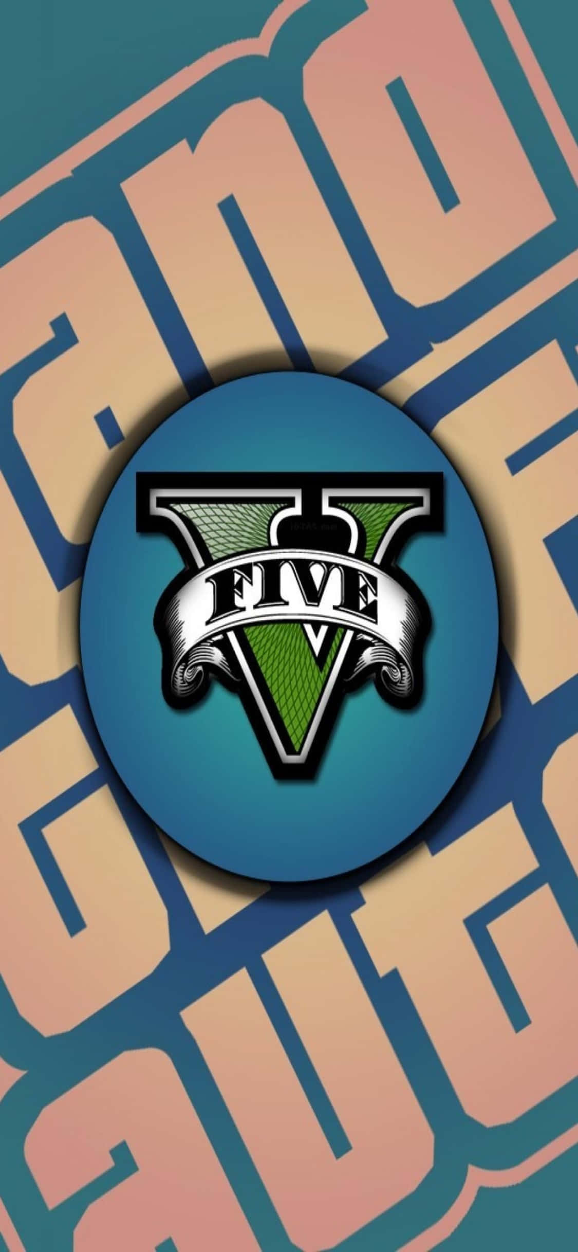 Лого на фон за iPhone X Grand Theft Auto V Тапет