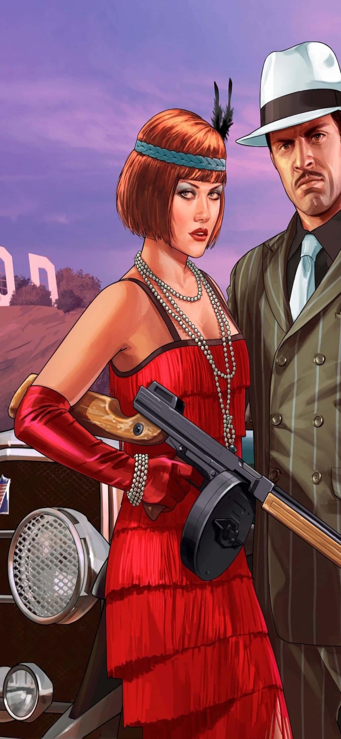 iPhone X Grand Theft Auto V фон Valentines Event Тапет