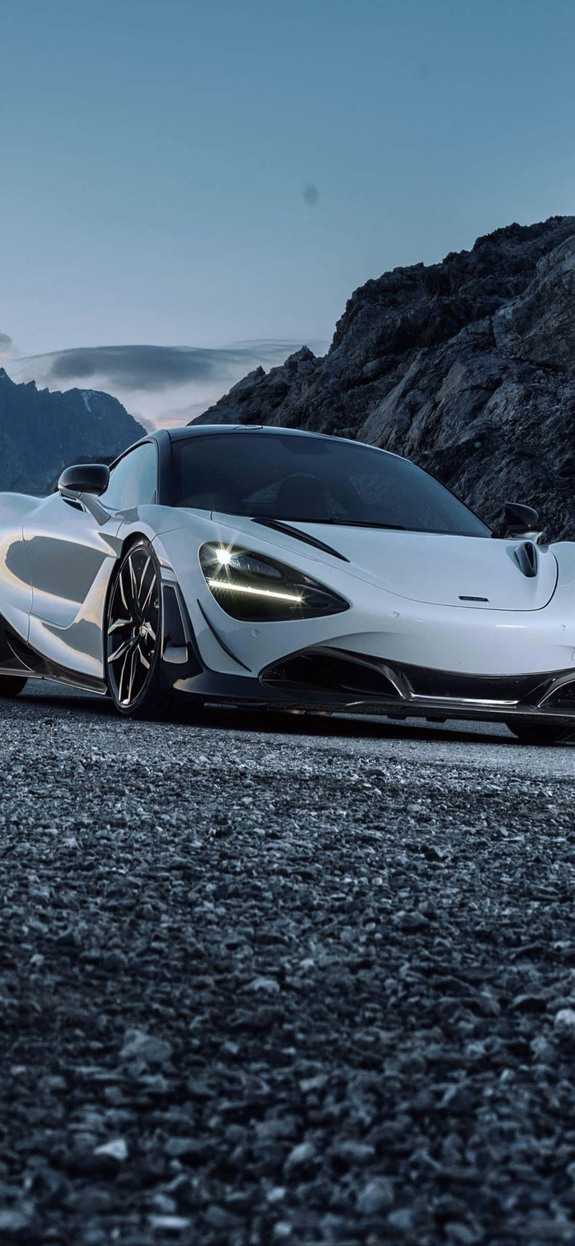 iPhone X Mclaren 720s Пътен фон Тапет