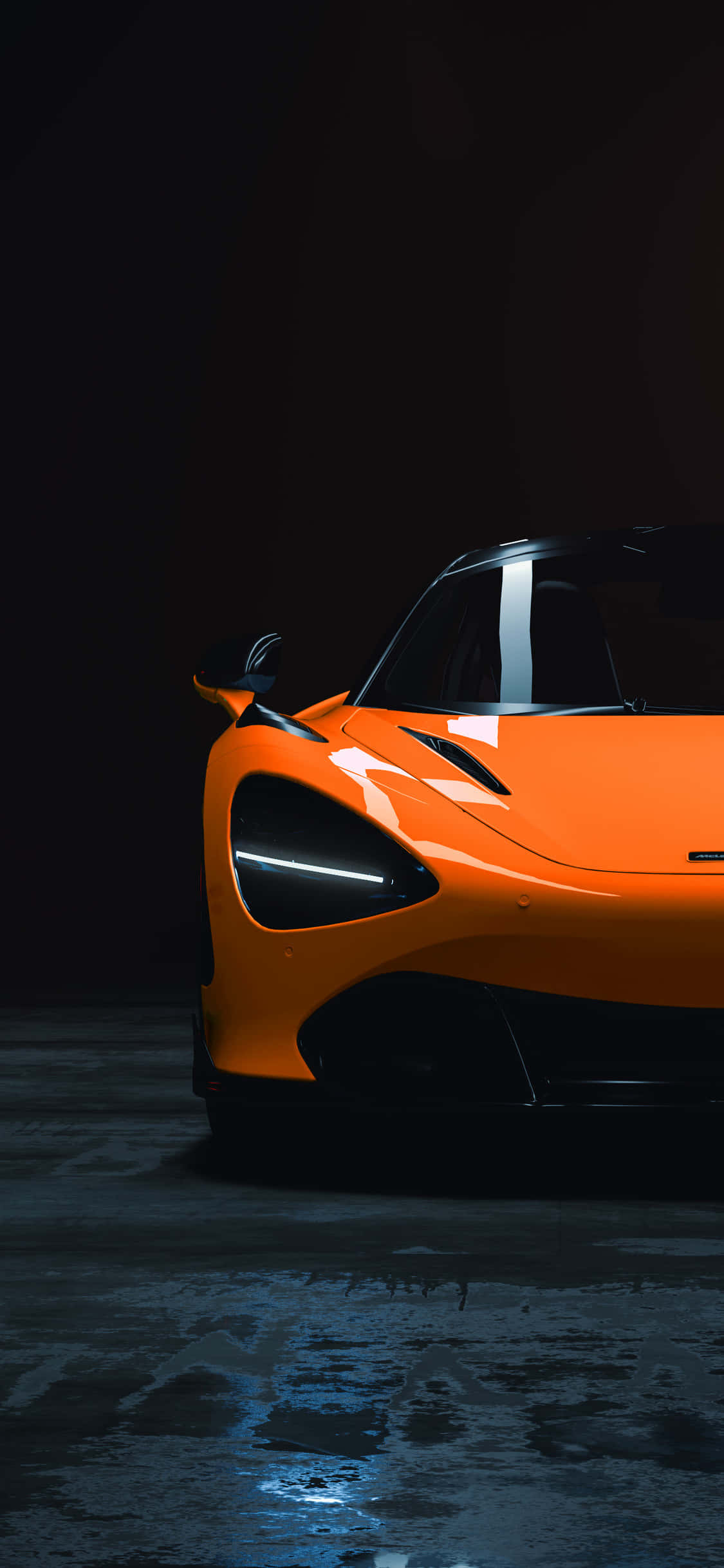 Фон за iPhone X с Mclaren 720s Vorsteiner Тапет
