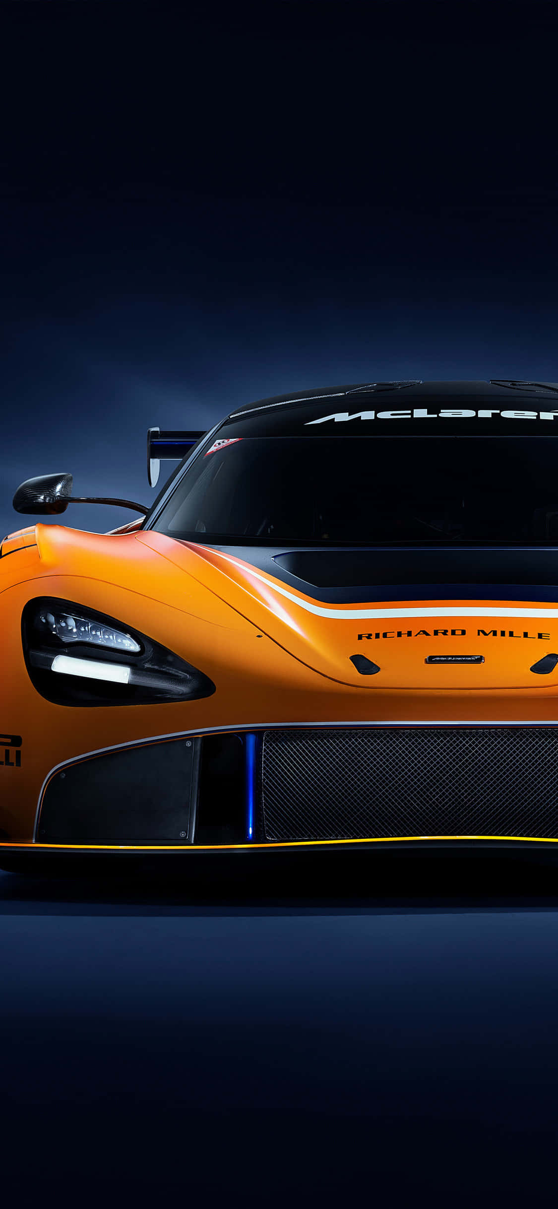 iPhone X McLaren 720S GT3 състезателен автомобил фон Тапет