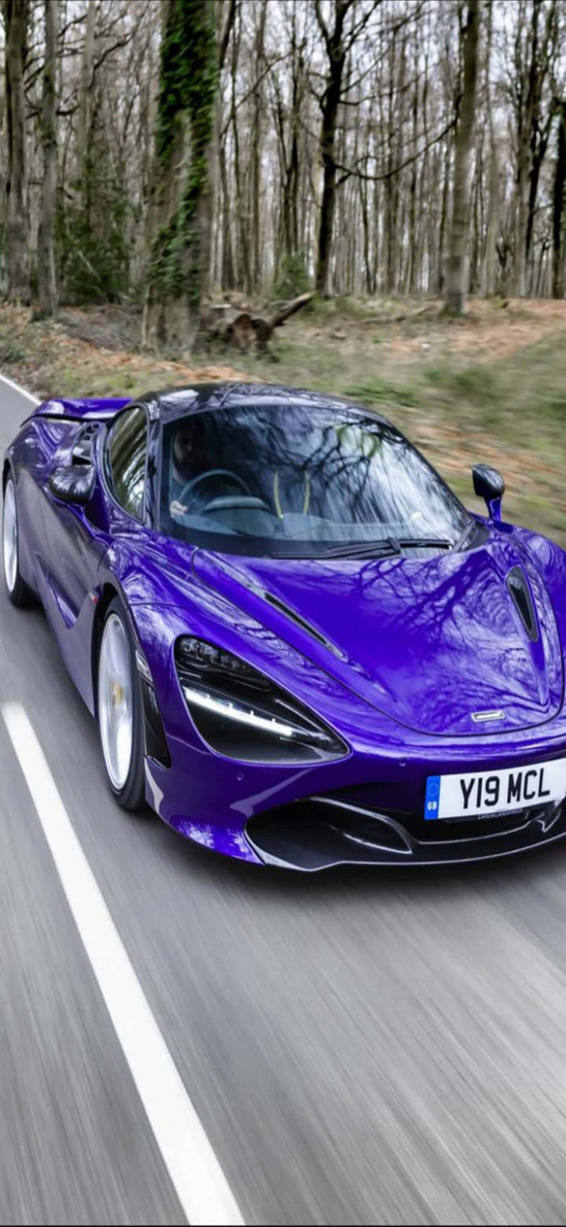 iPhone X Mclaren 720s Лилава лантана фон Тапет