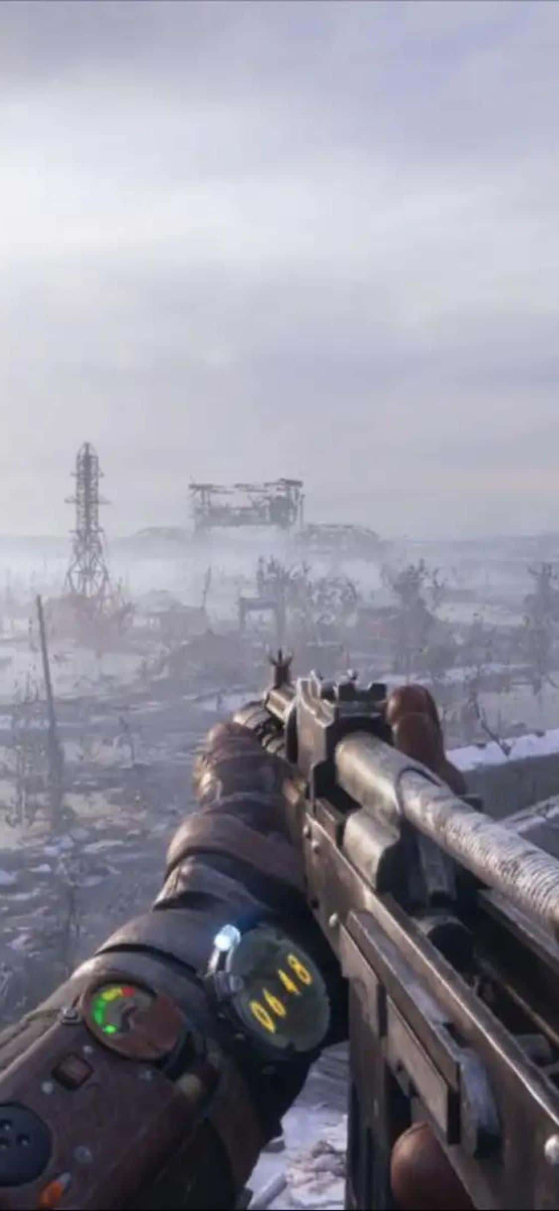 Изследвайте пост-апокалиптичен свят на ваши iPhone X с Metro Exodus. Тапет