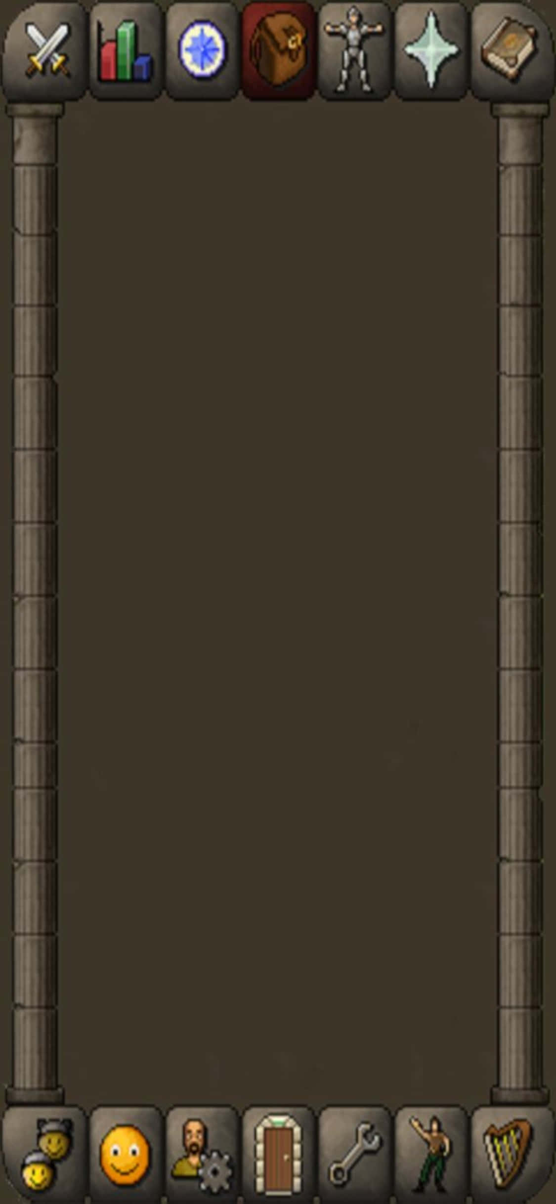 Инвентар в iPhone X Runescape Oldschool фон Тапет