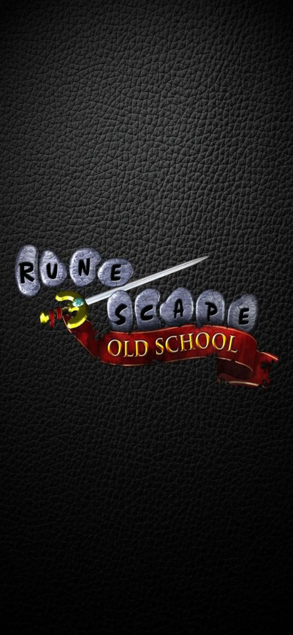 Изживей тръпката на приключение на твоя iPhone X с Runescape Oldschool Тапет