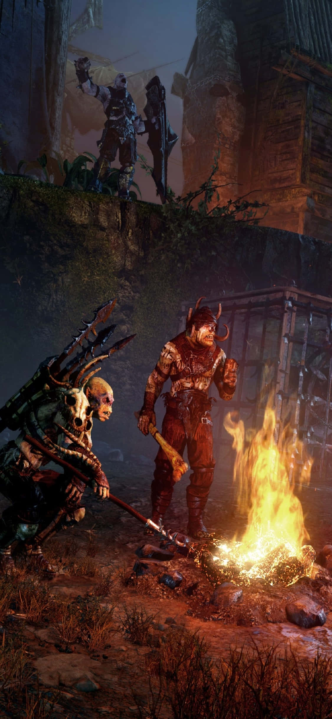 iPhone X Shadow Of Mordor Фон Враги Тапет