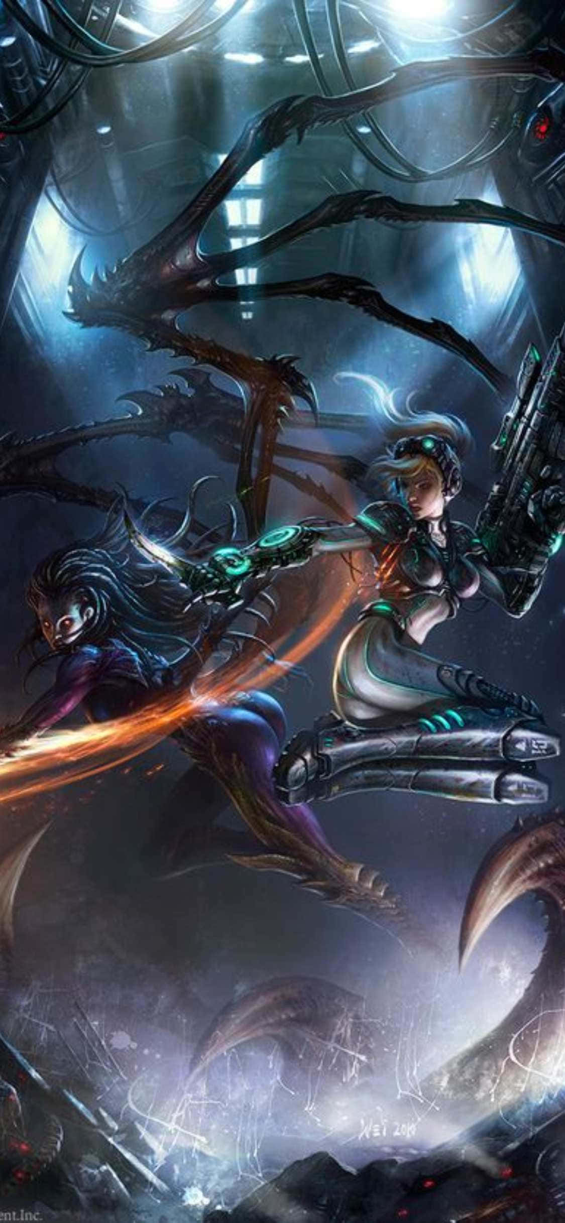 iPhone X Starcraft Ii Фон Сара Нова Тапет