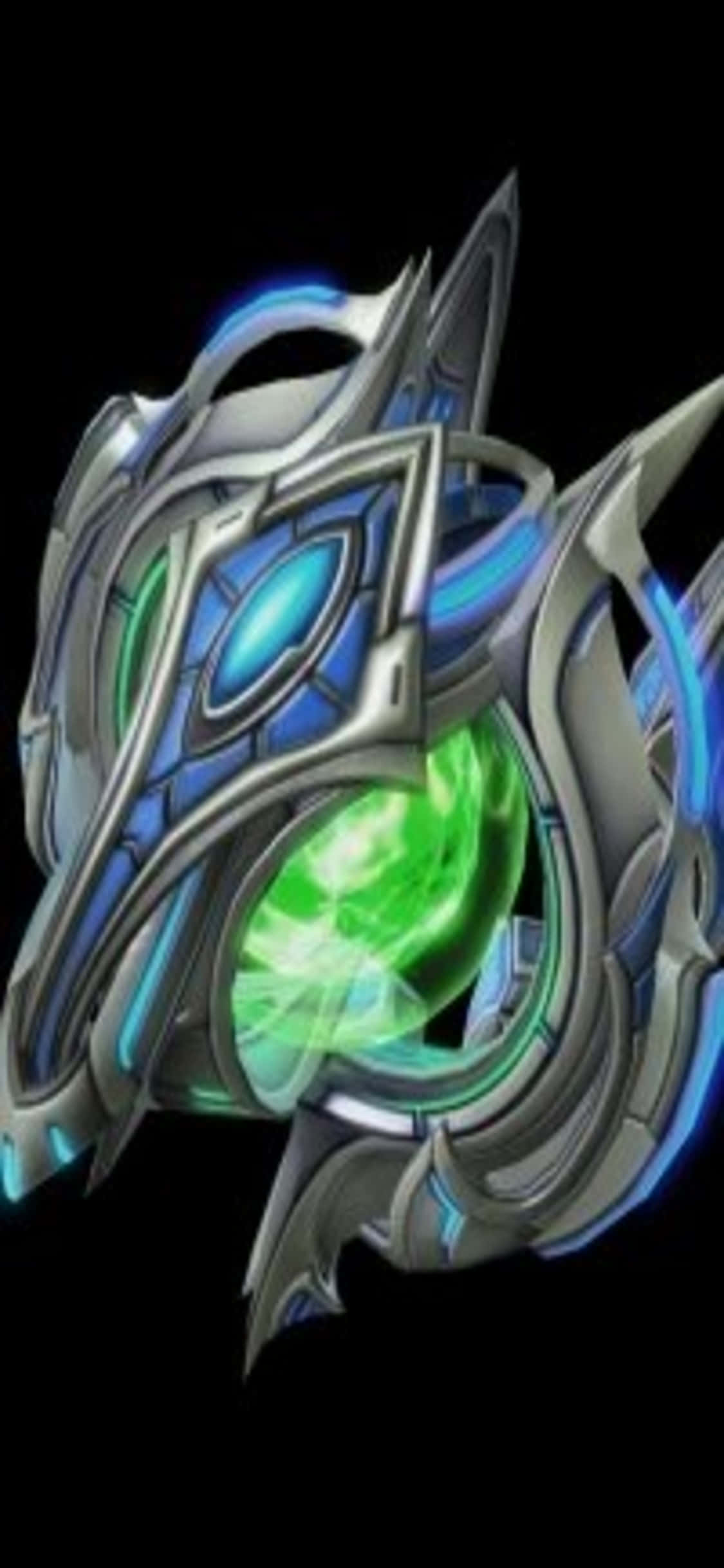 iPhone X Starcraft II фон зелен сърцевина Тапет