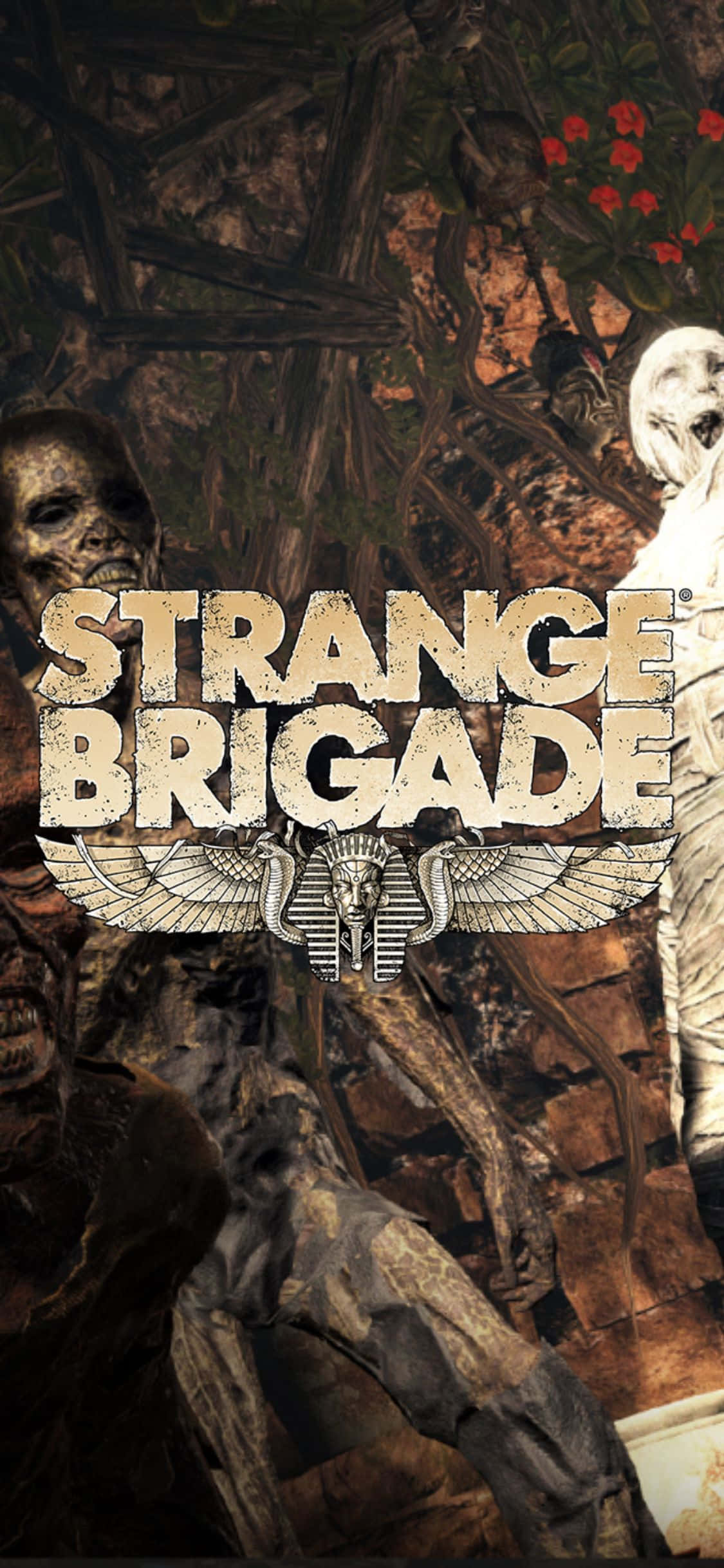 Страшни скелетни зомби iPhone X Strange Brigade фон Тапет