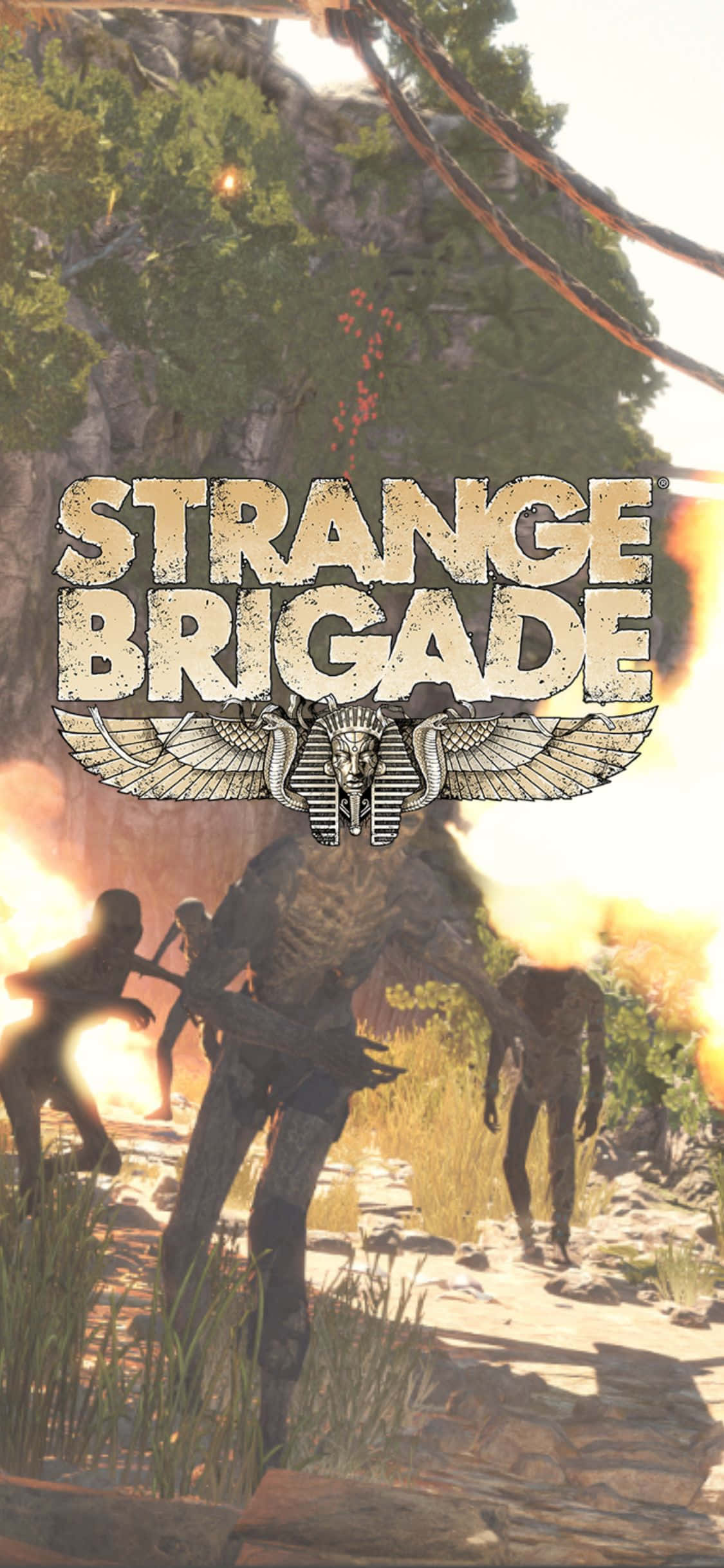 Обезглавени скелетни зомби iPhone X Strange Brigade фон Тапет