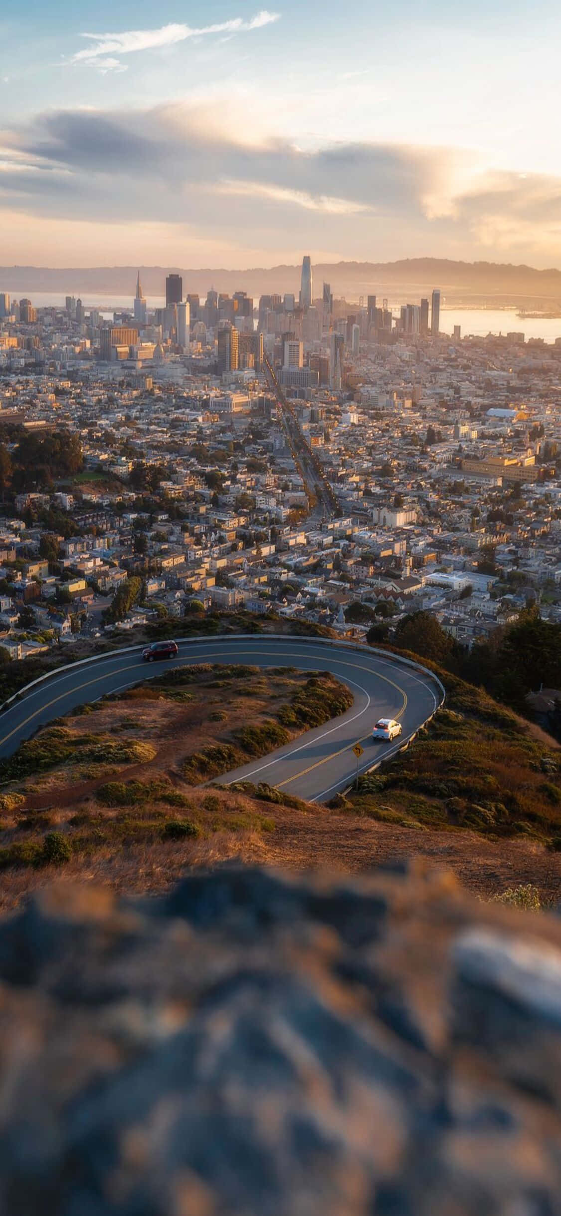 Наслаждайте се на зашемлящите изгледи на калифорнийското крайбрежие, ползуя новия си iPhone X Тапет