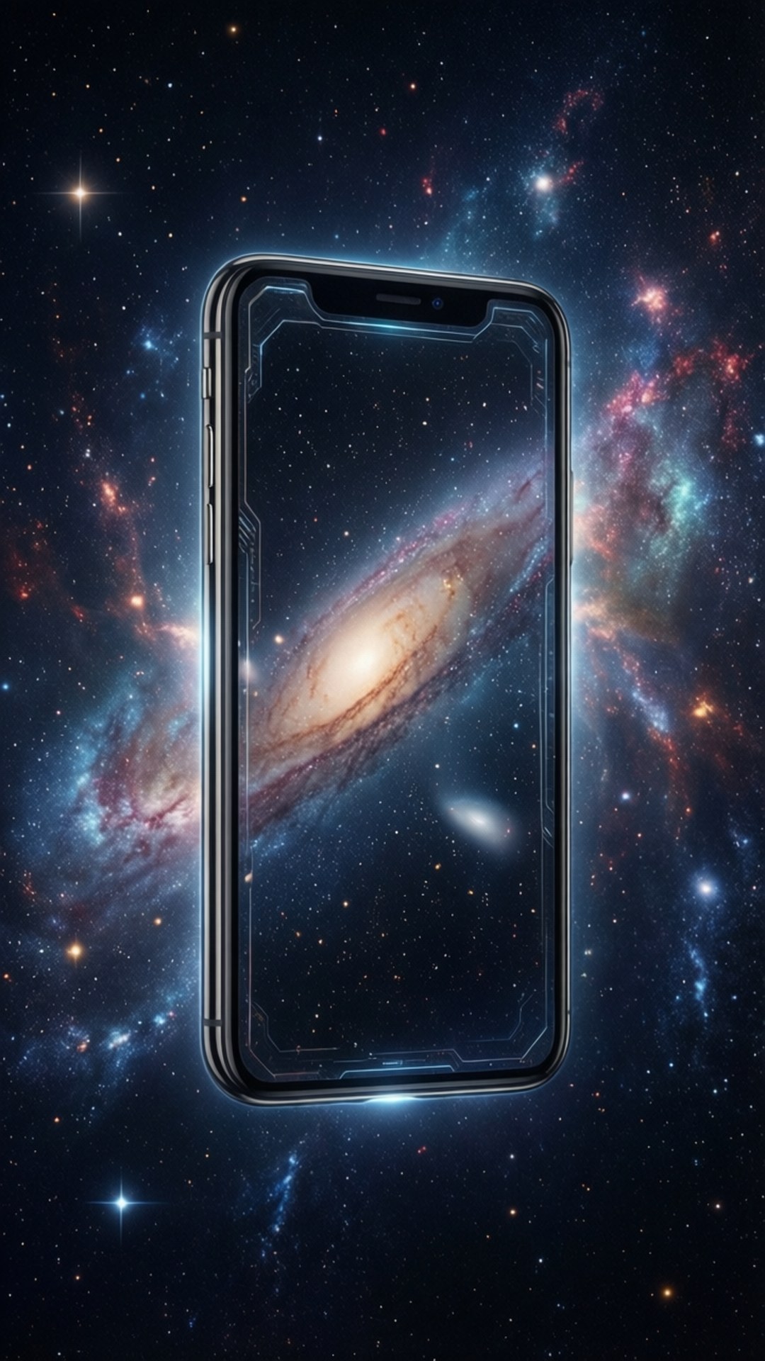 iPhone X в Космоса Тапет