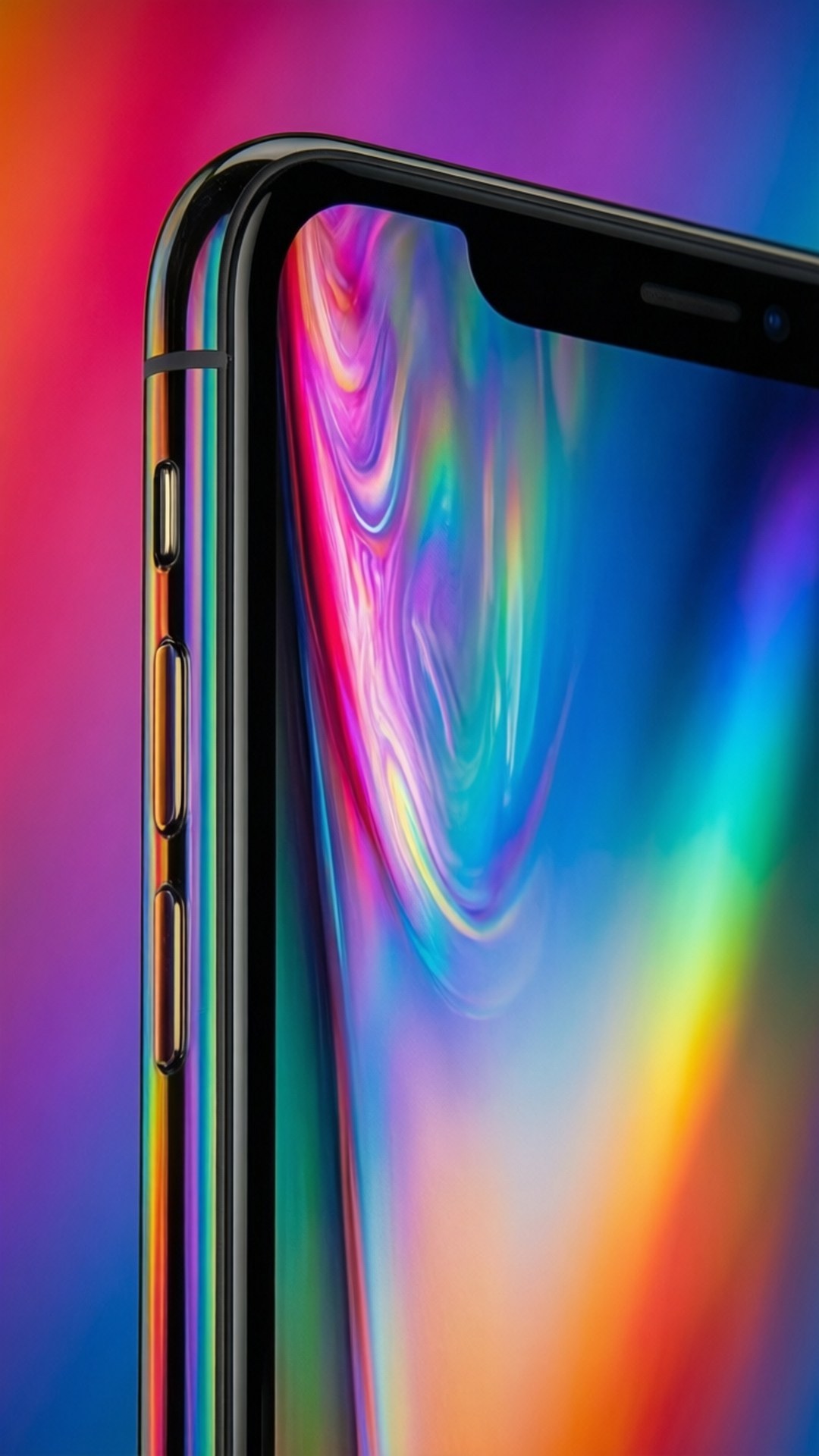 Дъгов гланц iPhone XR Тапет
