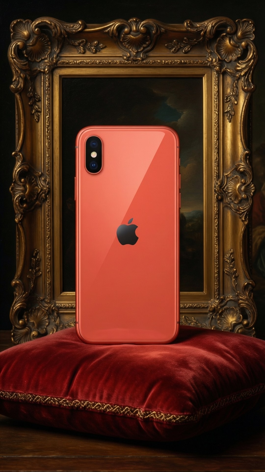 Бароков коралов iPhone XR Тапет