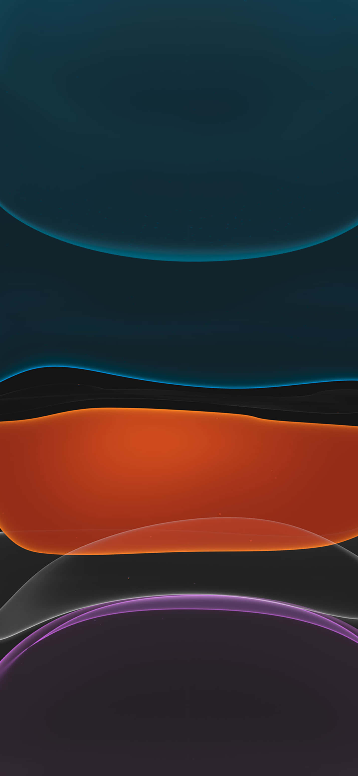 iPhone Xr Stock Blobs слои от тъмни цветове Тапет