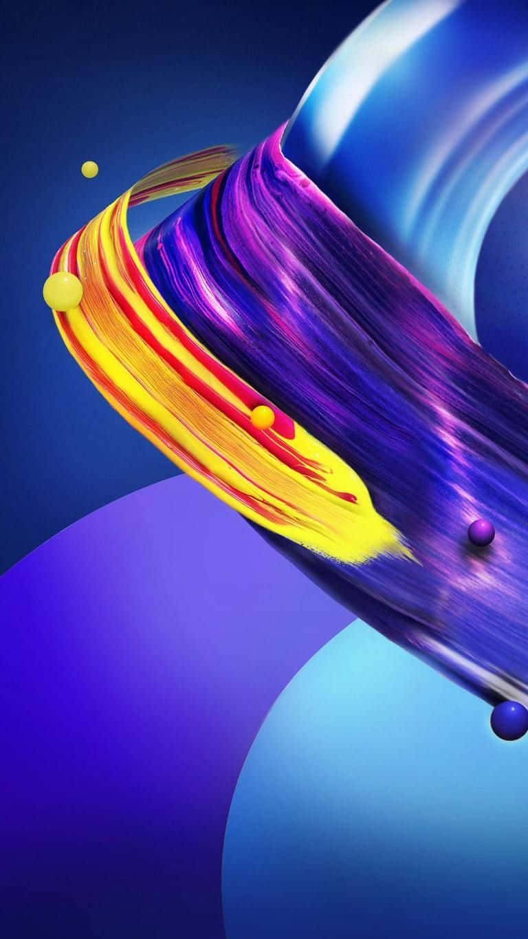 iPhone Xr Stock Трендови абстрактни криви Тапет