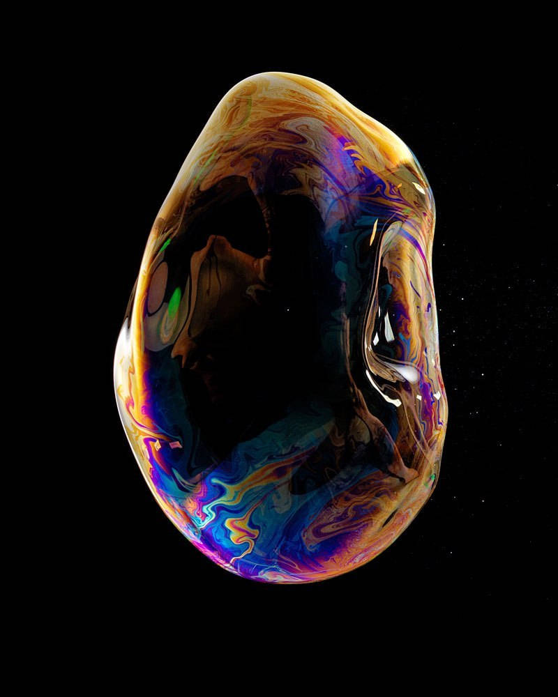 iPhone Xs Изкривен кръг Тапет