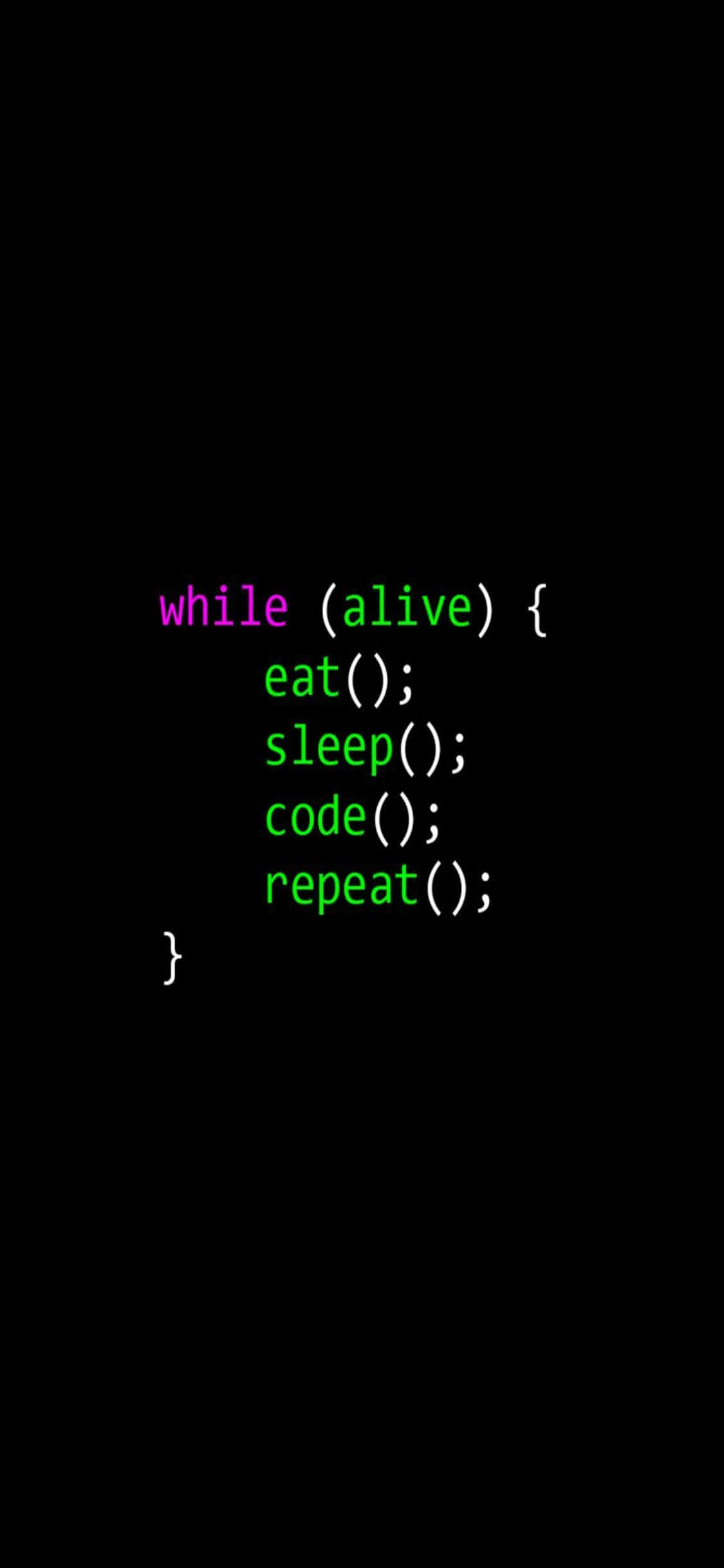 Фон за програмиране на iPhone Xs с цитата alive Тапет