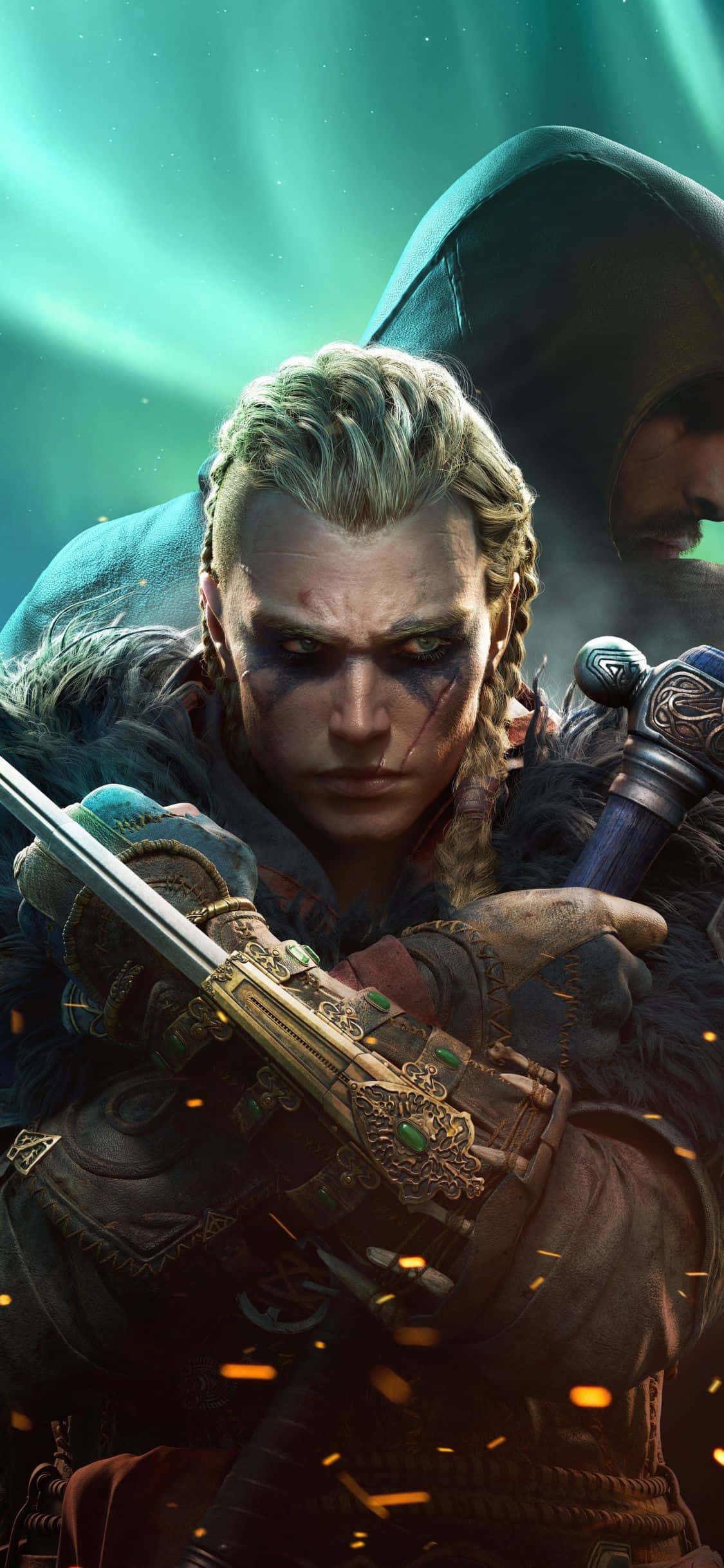iPhone Xs Assassin's Creed Valhalla Женски Ейвор като Асасин Фон Тапет