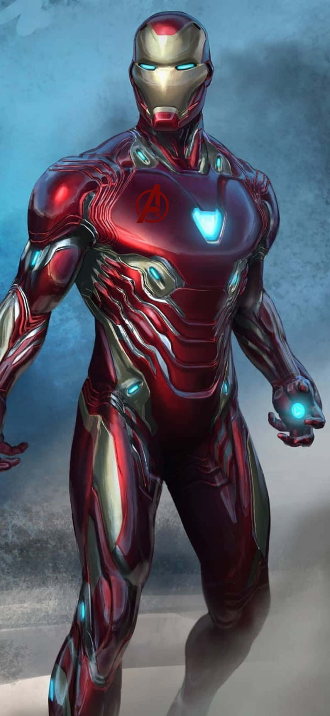 iPhone XS Avengers фон Iron Man в костюм Mark 50 Тапет