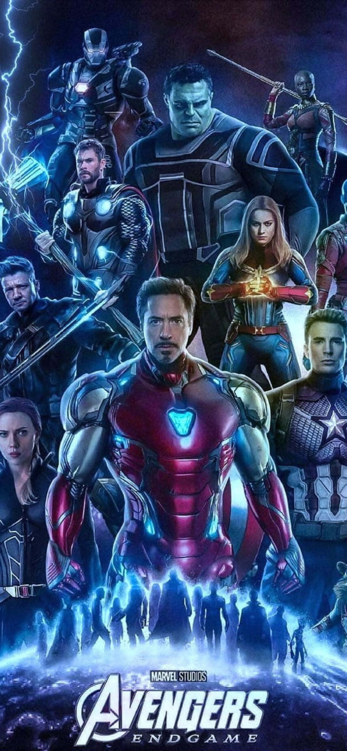iPhone XS Avengers Endgame филмов постер фон Тапет
